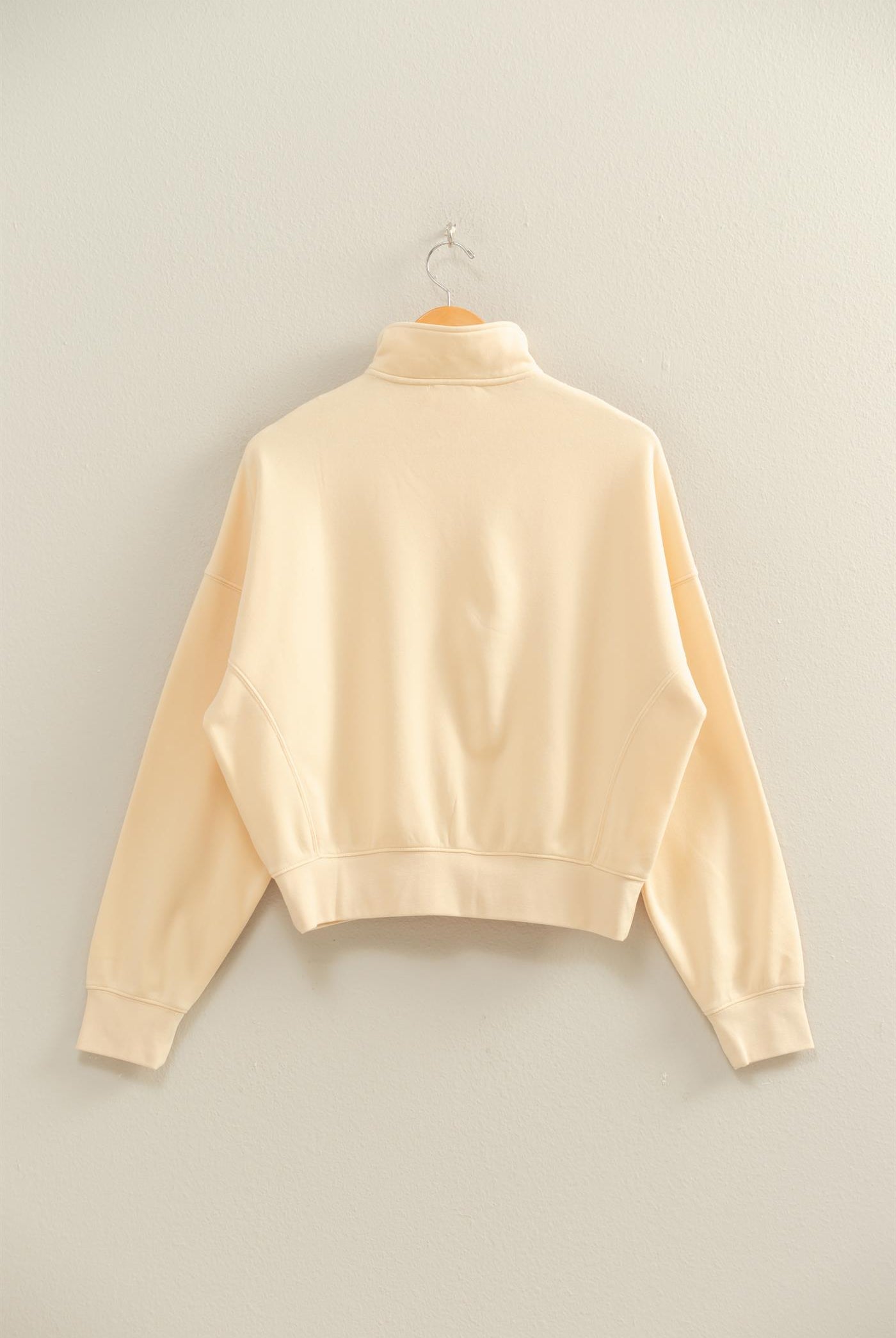 Wholesale Love This Way Half-Zip Sweatshirt Sweatshirts DZ25C908 ALPACA DOUBLE ZERO