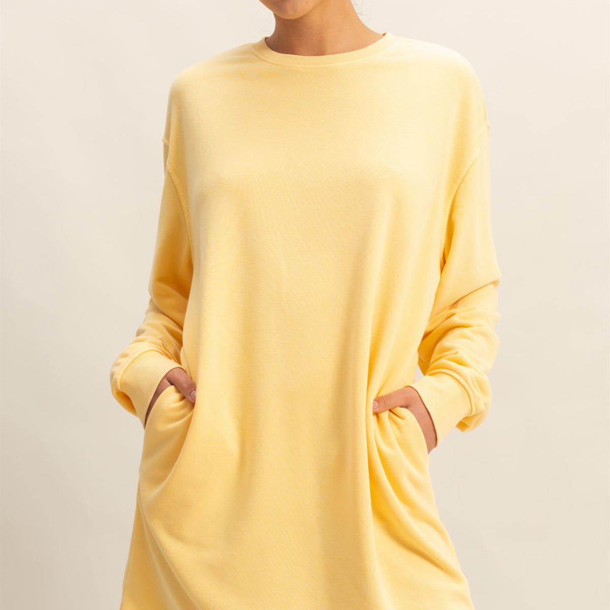 oversized long sleeve dress Long Sleeve Oversized Mini Dress – HYFVE