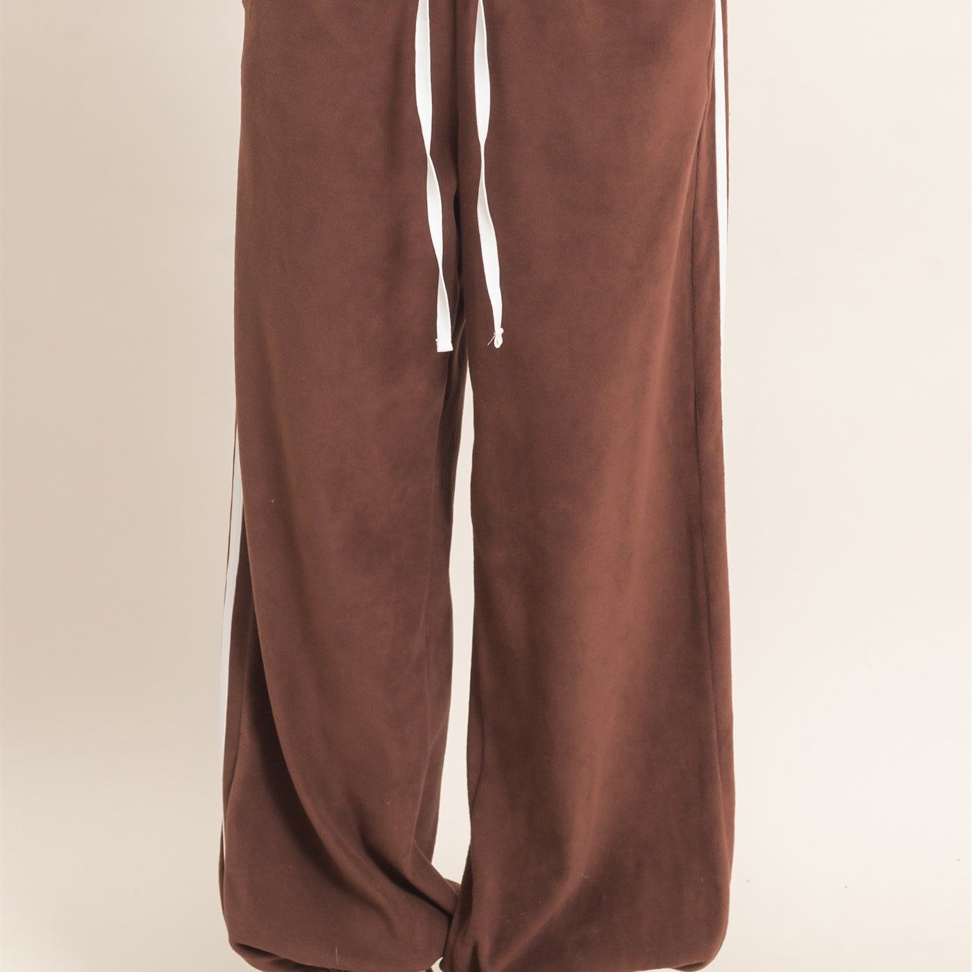 Wholesale Drawstring Waist Jogger Pants Joggers HF26E424-D CHOCOLATE HYFVE