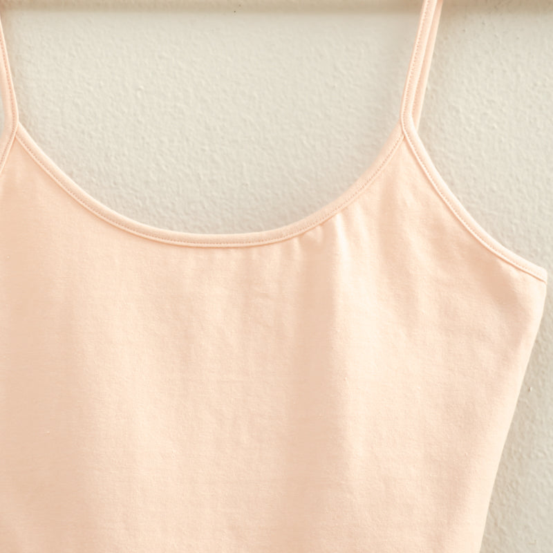 Wholesale Basic Cropped Cami Top Clothing Tops DZ22C818 PASTEL PINK DOUBLE ZERO