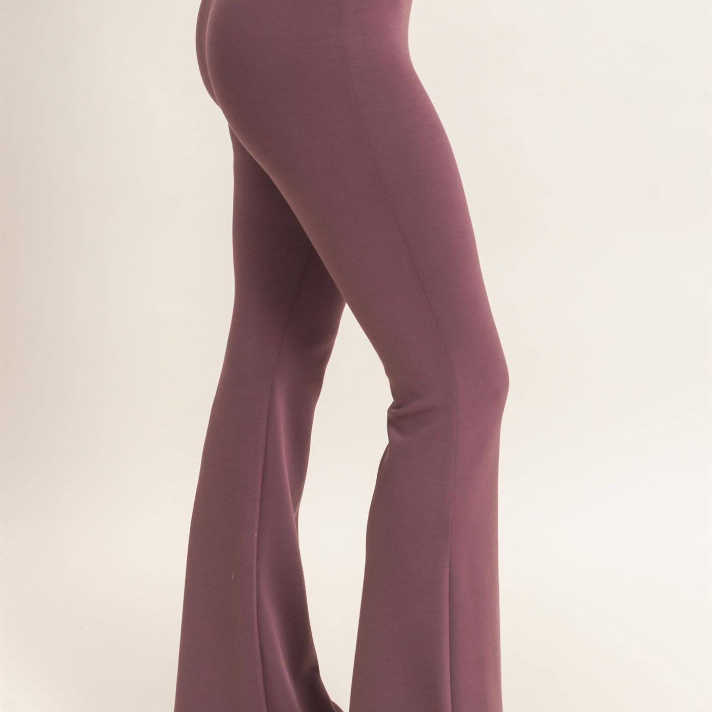 Wholesale Flared Elastic Waist Pants Pants DZ26E393 COCOA DOUBLE ZERO