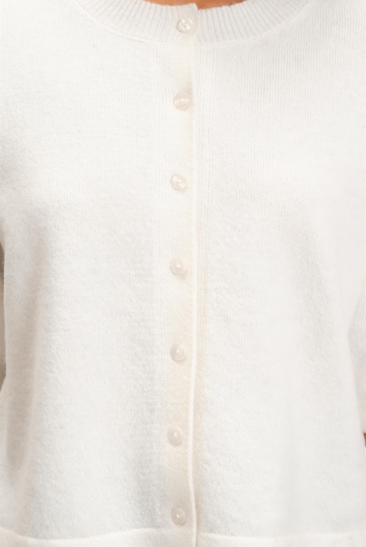 Wholesale Drop Shoulder Short Sleeve Cardigan Cardigans DZ26E238 WHIP CREAM DOUBLE ZERO