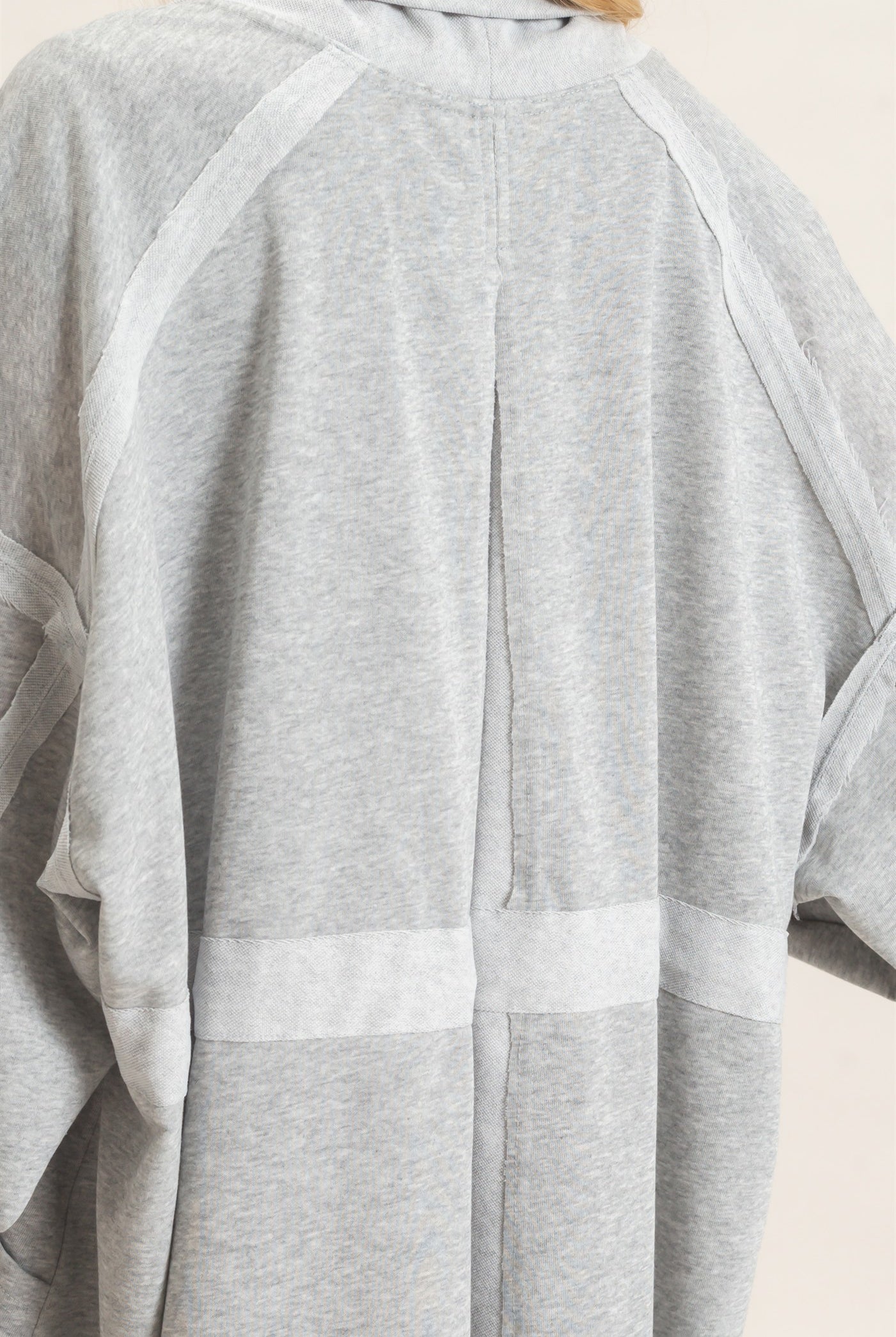 Wholesale Open Front Tie Waist Cardigan Cardigans HF26C778 HEATHER GRAY HYFVE