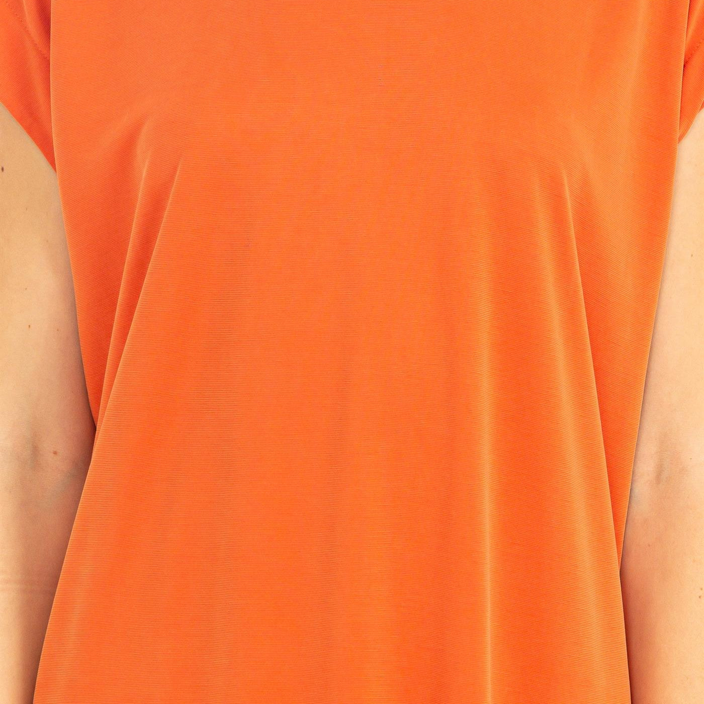 Wholesale Lazy Day Dolman Short Sleeves Midi Dress Dresses DZ23A795 BURNT OCHRE DOUBLE ZERO