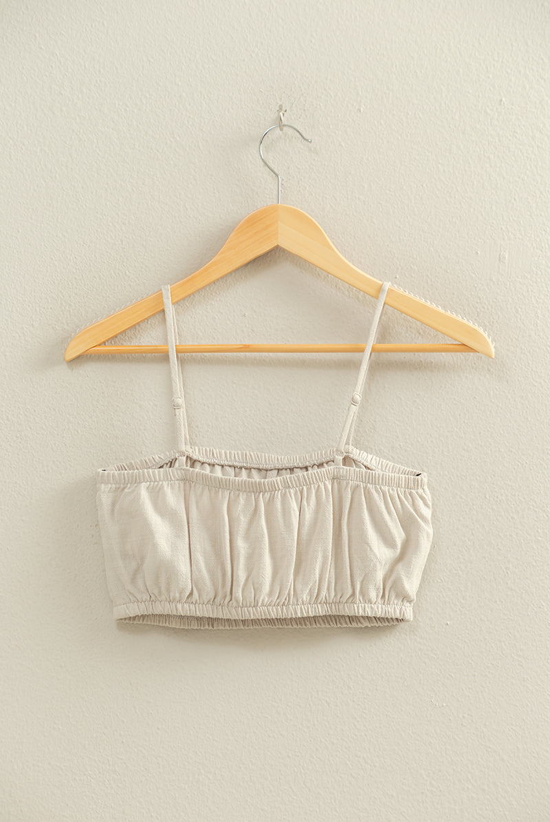 Wholesale Cami Bandeau Crop Top Clothing Tops DZ22C556 CERAMIC DOUBLE ZERO