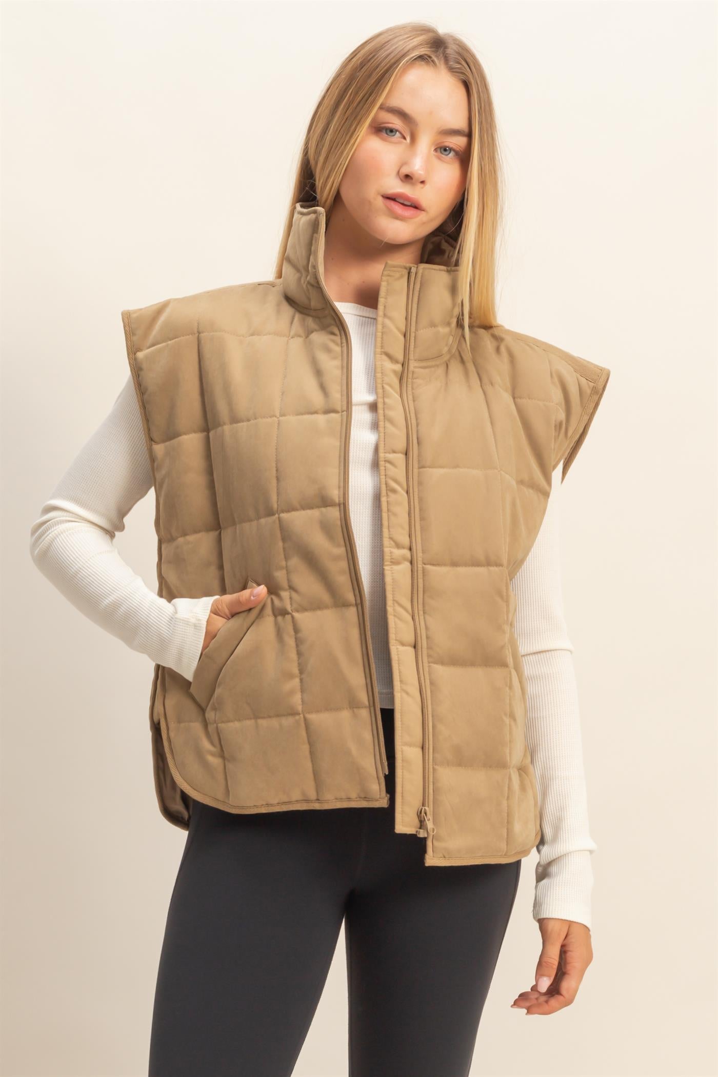 Quilted Zip-Front Vest Jacket – HYFVE