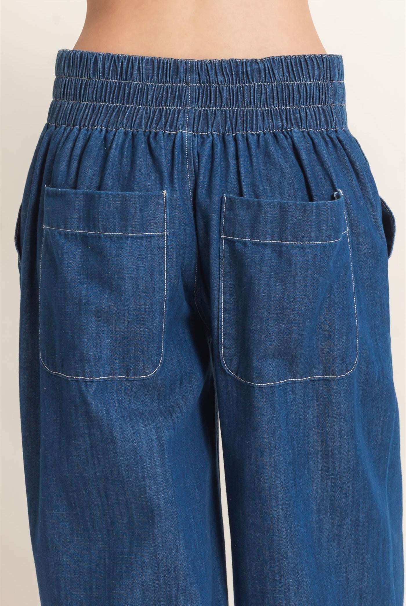 Wholesale Wide-Leg Denim Pants Pants HF26C877 DARK BLUE HYFVE