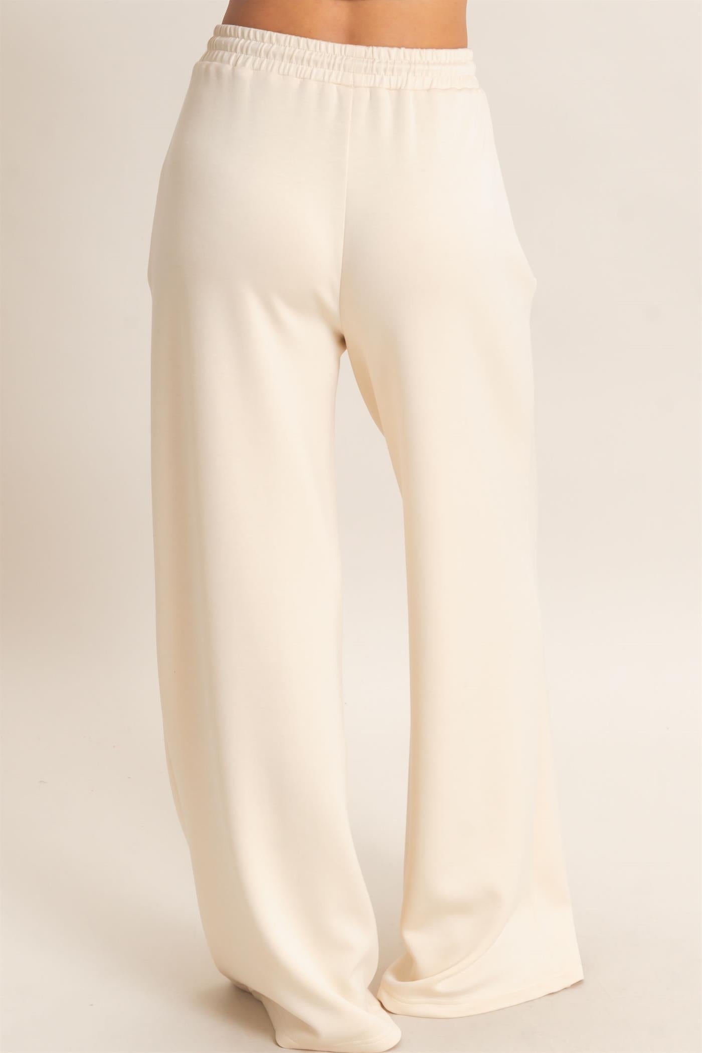 Wholesale Drawstring Waist Pintuck Wide Leg Pants Pants DZ26E384 ALPACA HYFVE