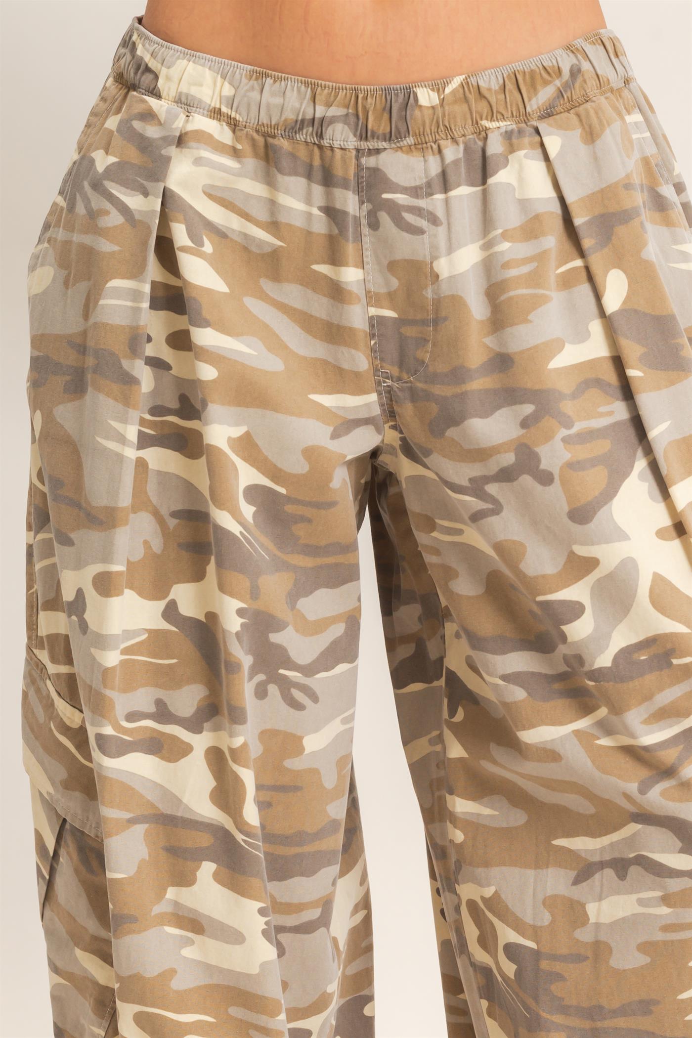 Wholesale Camouflage Cargo Pocket Pants Pants DZ26C891 STONE DOUBLE ZERO