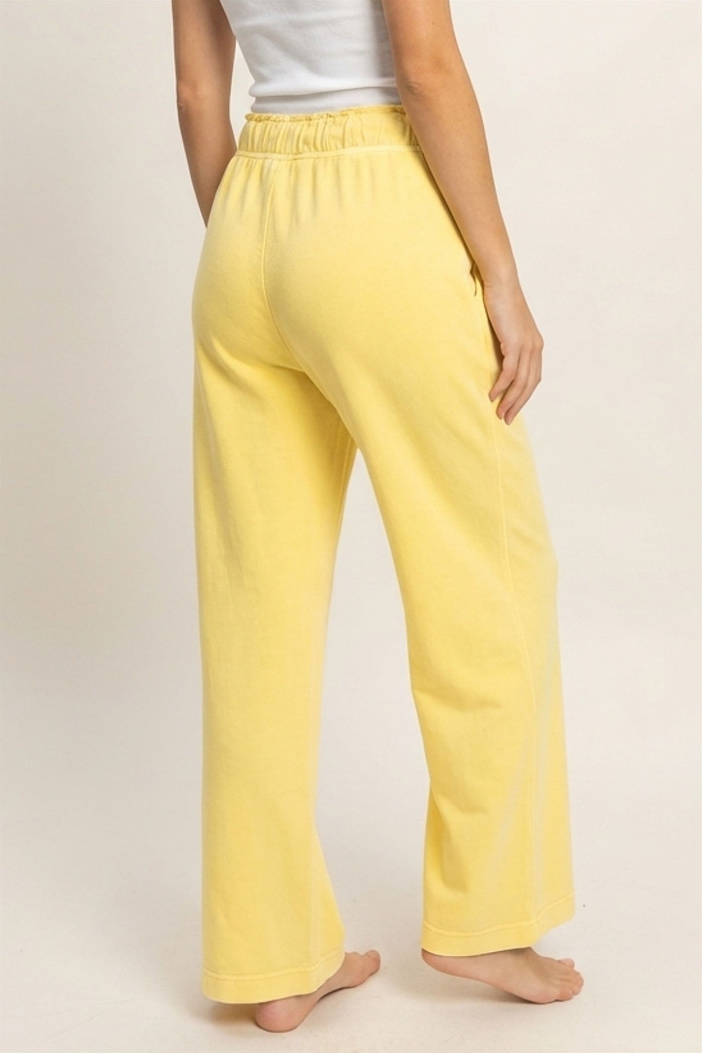 Wholesale High Waist Flare Pants Pants DZ24C346-D PINEAPPLE DOUBLE ZERO