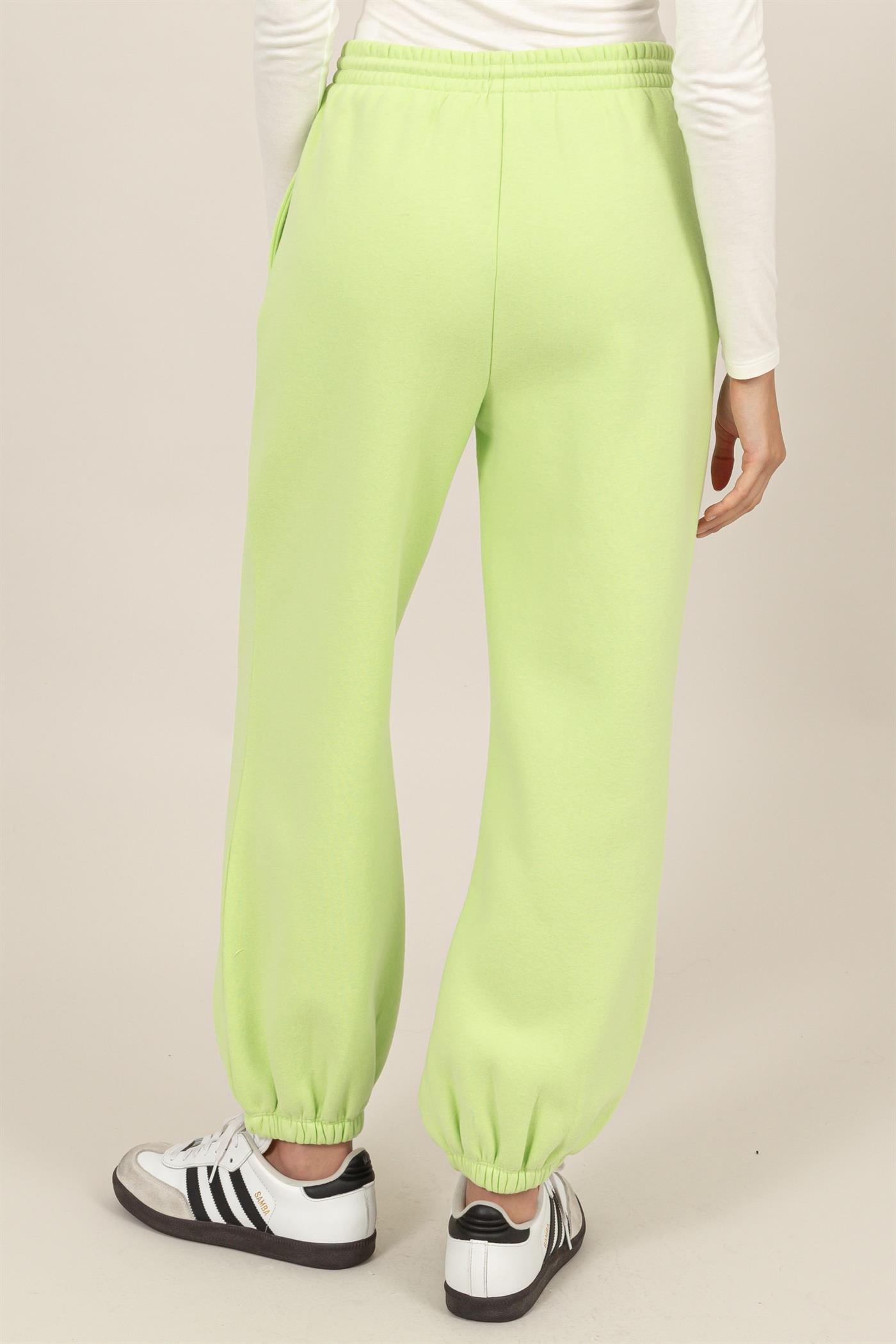 Wholesale Washed French Terry Jogger Pants Pants HF24E984 LIME HYFVE