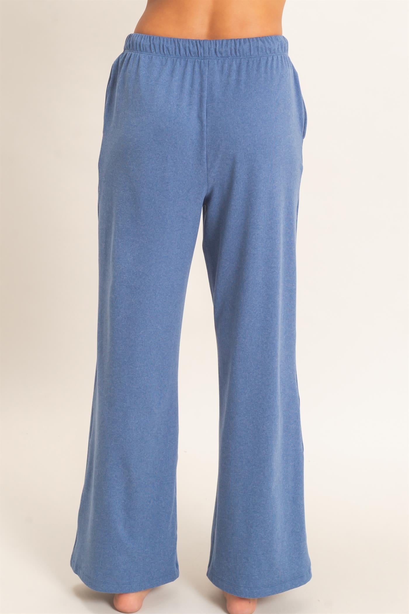 Wholesale Wide Leg Pants With Drawcord Pants DZ26E288 NAVY DOUBLE ZERO