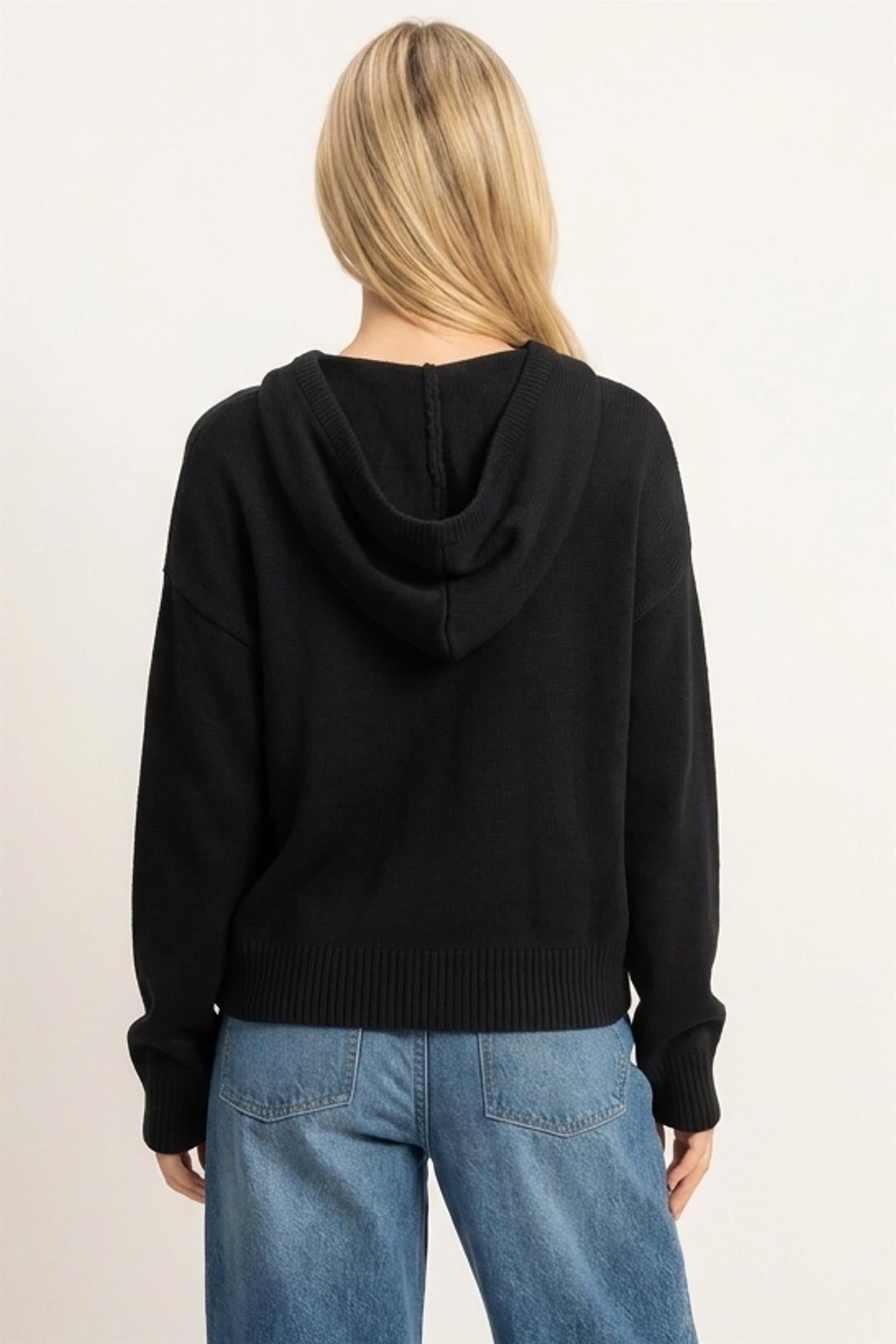 Wholesale Star Hooded Sweater Hoodies DZ26E811 BLACK DOUBLE ZERO