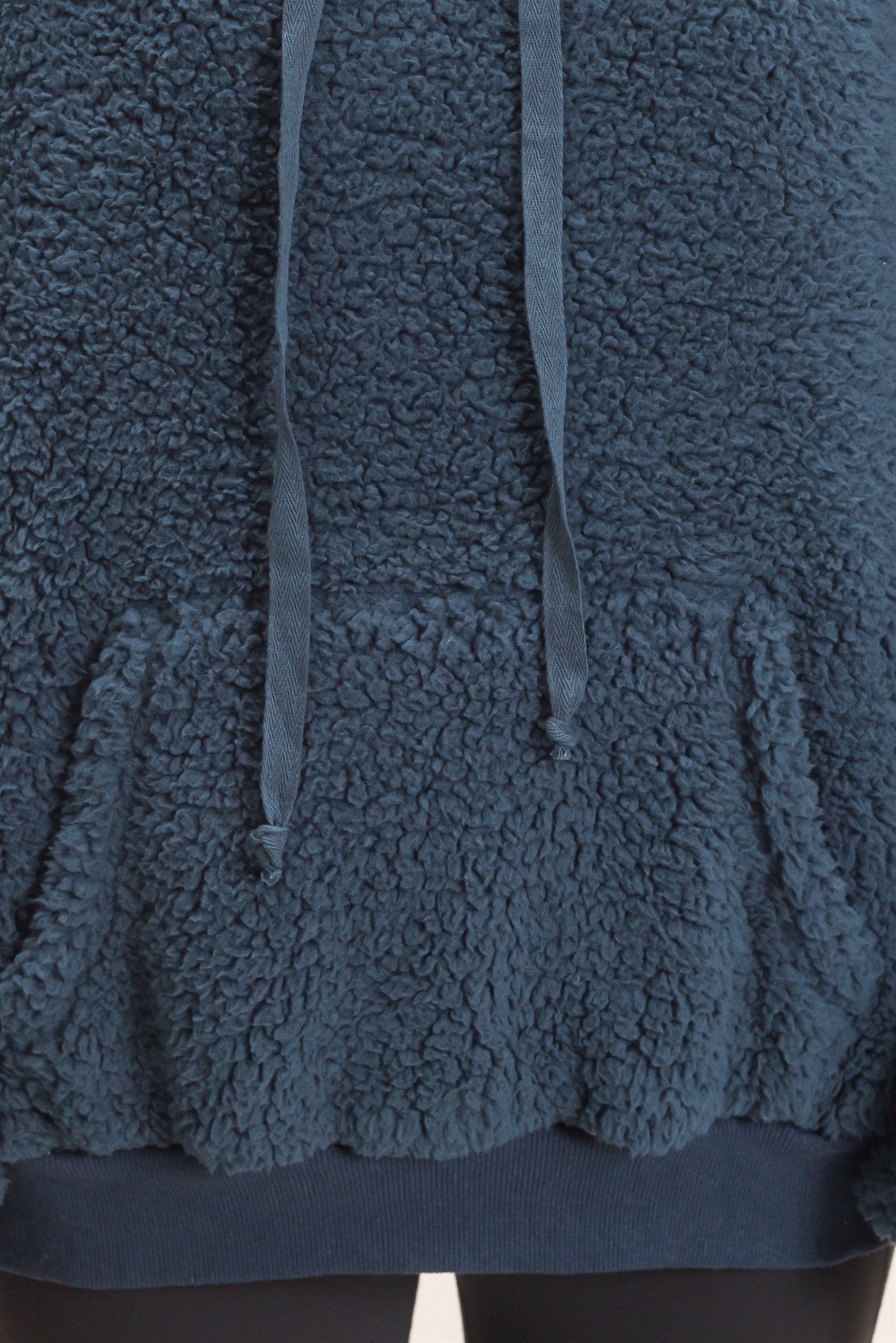 Wholesale Plush Sherpa Pullover Hoodie Hoodies HF26F289 MIDNIGHT BLUE HYFVE