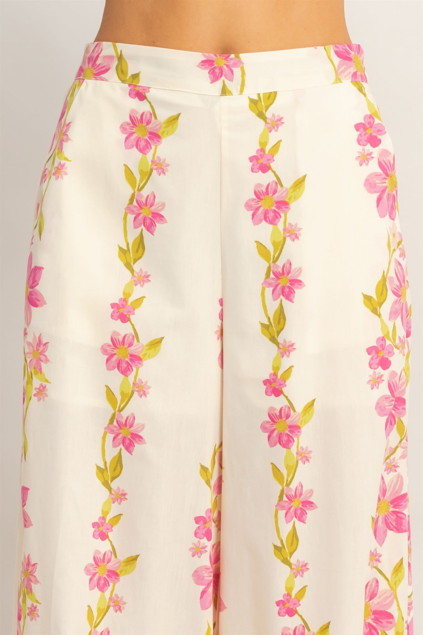 Wholesale Floral Spaghetti Strap Top & Pants Set Clothing HF26C569-SET PINK HYFVE