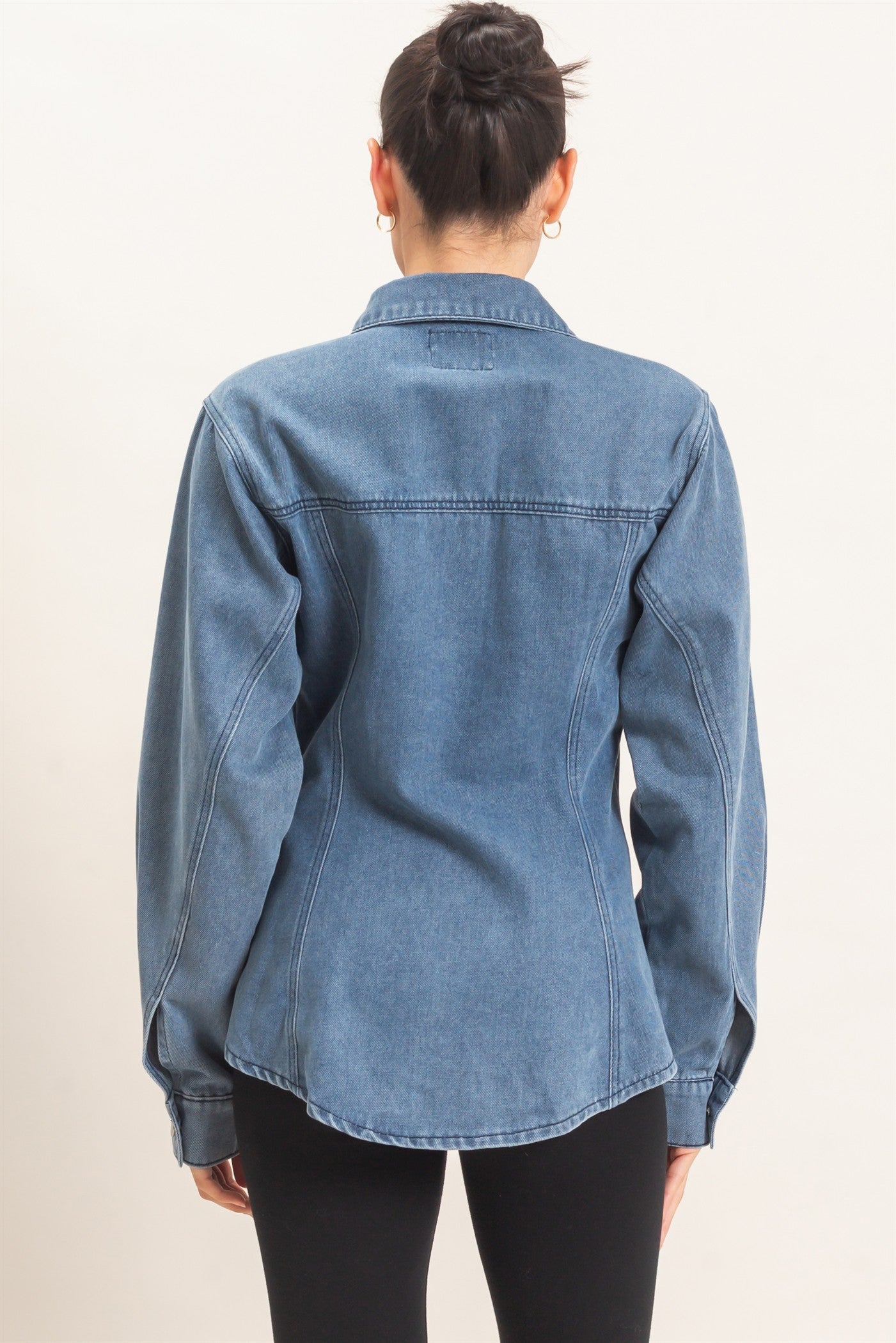 Wholesale Denim Jacket Coats & Jackets HF26C855 MEDIUM BLUE HYFVE