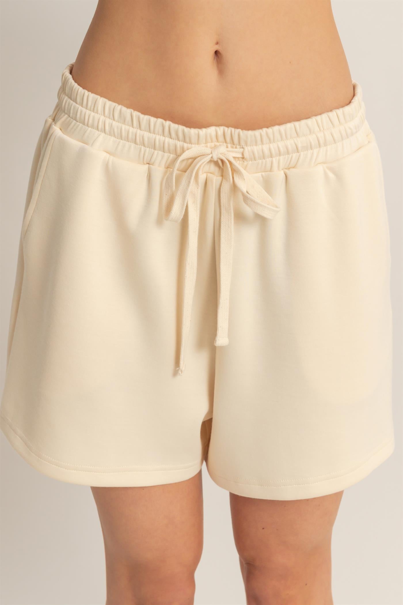 Wholesale Crew Neck Sleeveless Top And Shorts Set Clothing DZ26C575-SET ALPACA DOUBLE ZERO