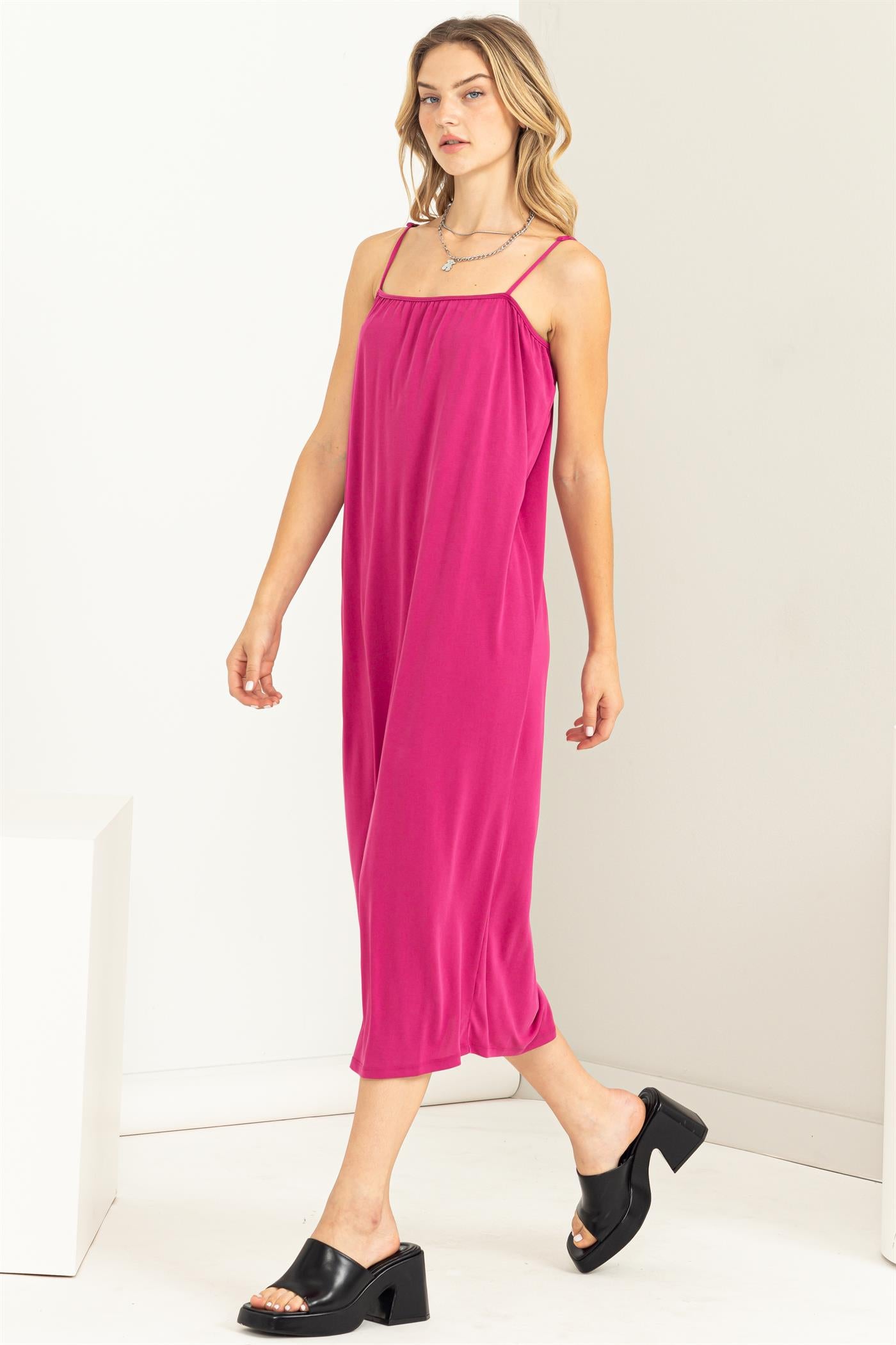 Wholesale Extra Love Tie-Back Midi Dress Dresses DZ22G696 JAM DOUBLE ZERO