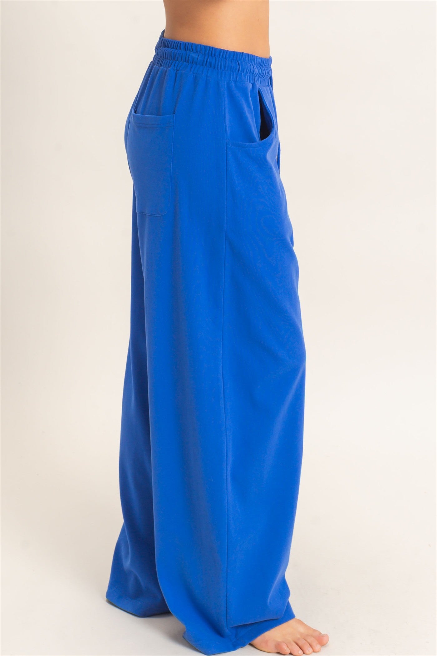 Wholesale Washed Barrel Sweatpants Pants DZ26E379 COBALT DOUBLE ZERO