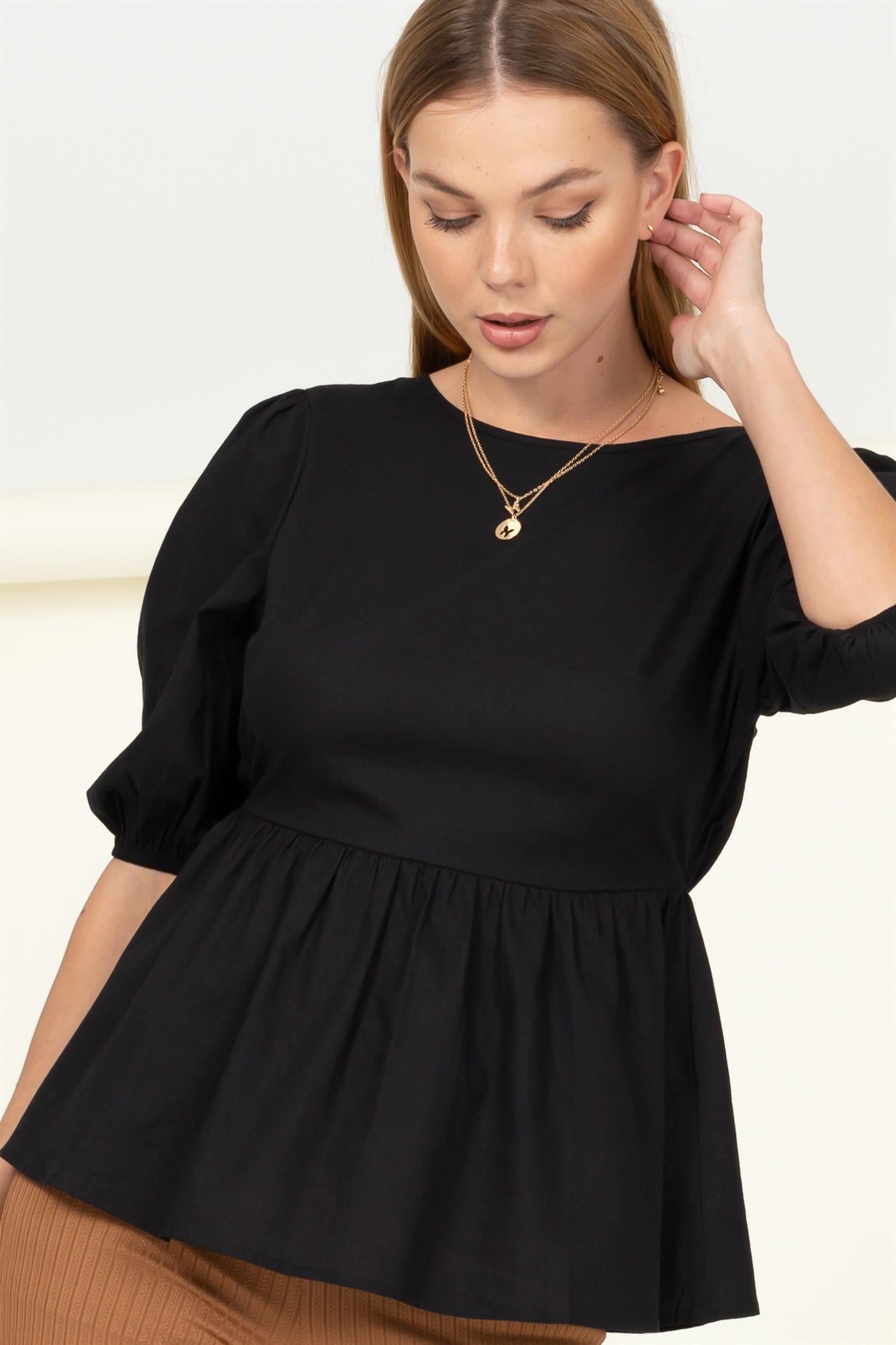 Wholesale Backless Top Clothing Tops HF22C707 BLACK HYFVE