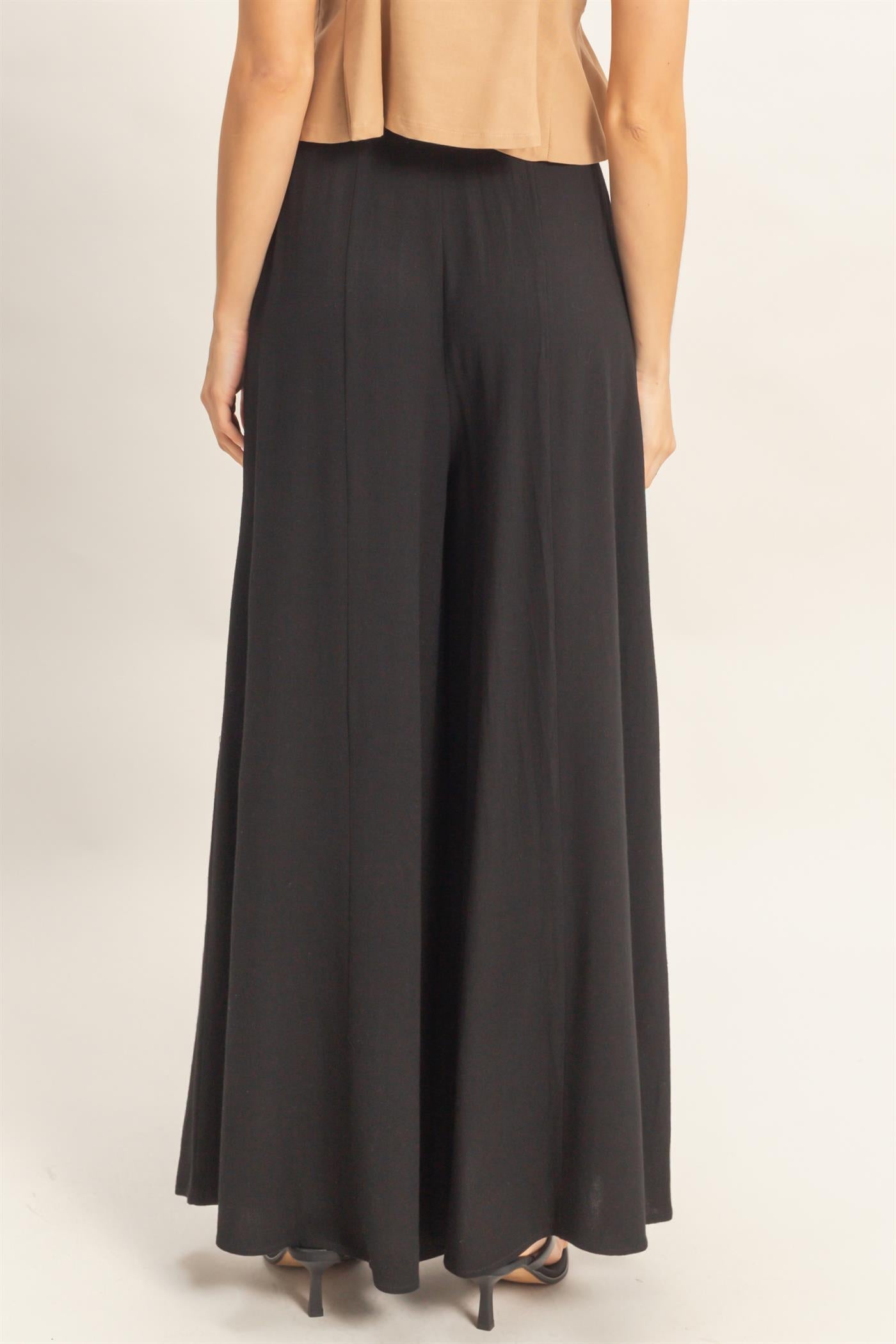 Wholesale Wide-Leg Flap Pocket Pants Pants HF26C302 BLACK HYFVE