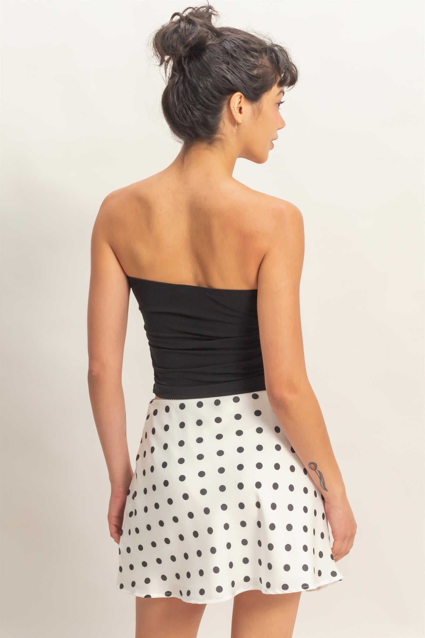 Wholesale Ruched Bandeau Top Clothing Tops DZ26C334 BLACK DOUBLE ZERO