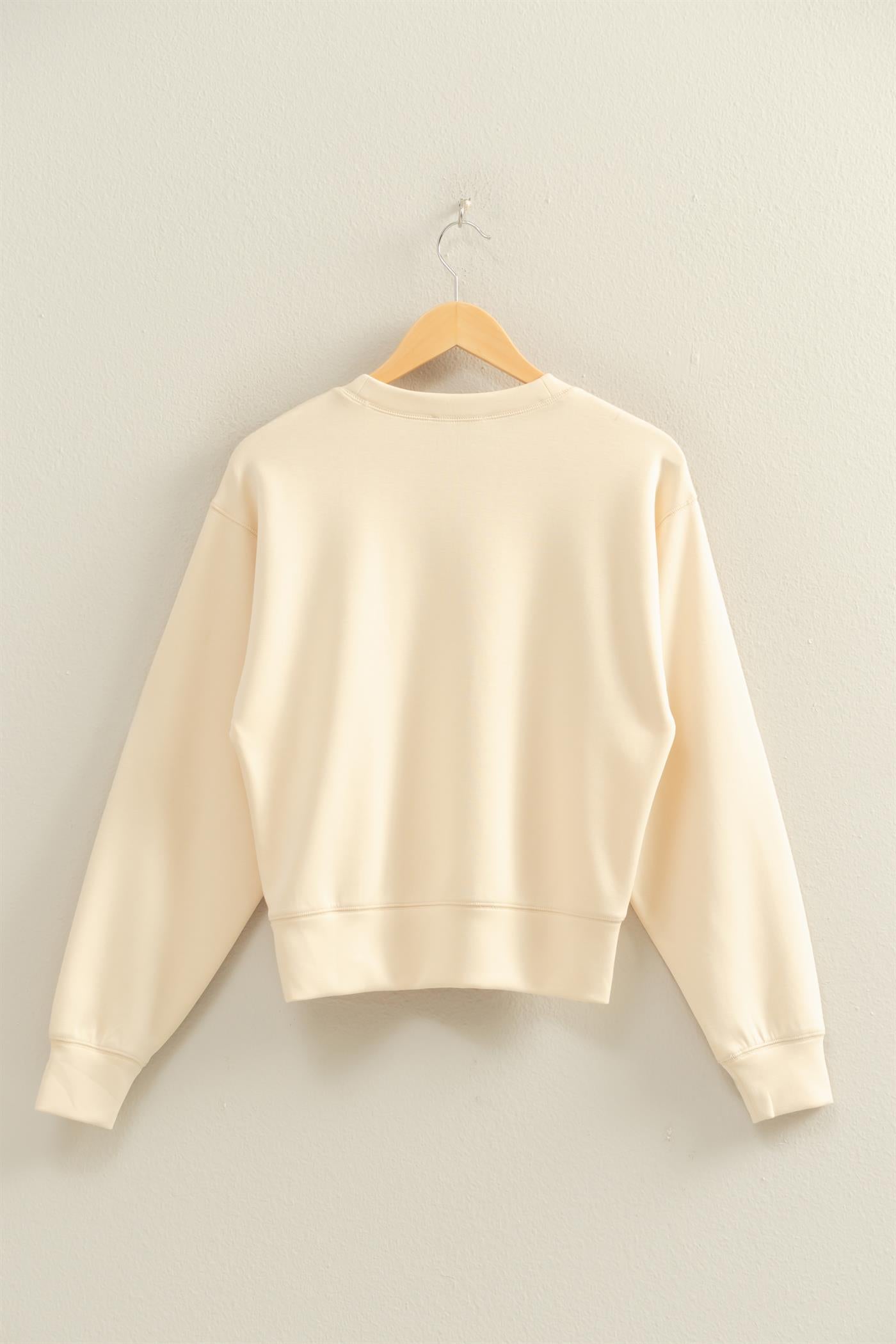 Wholesale Crew Neck Sweatshirt Sweatshirts DZ26C167 ALPACA DOUBLE ZERO