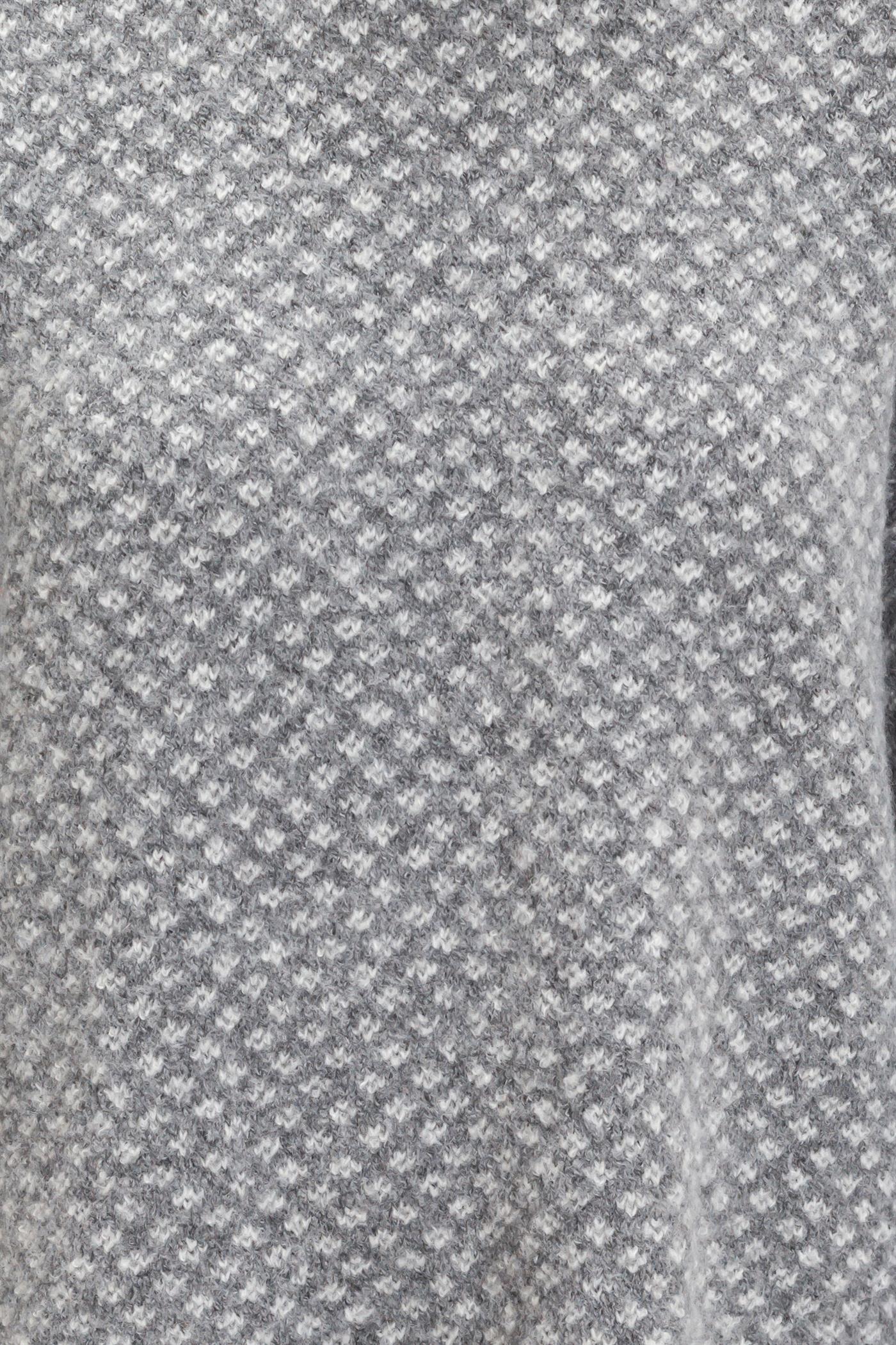 Wholesale Diamond Jacquard Knit Sweater Sweaters HF26E891 GRAY HYFVE