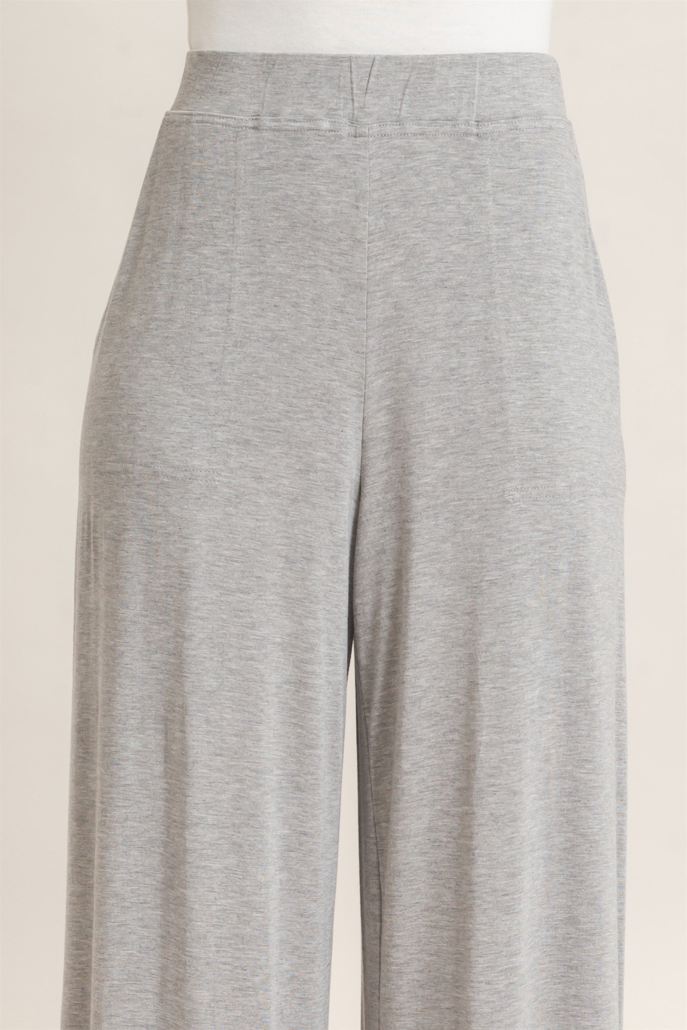 Wholesale Wide-Leg Elastic Waist Pants Pants HF26F299-D H.GRAY HYFVE