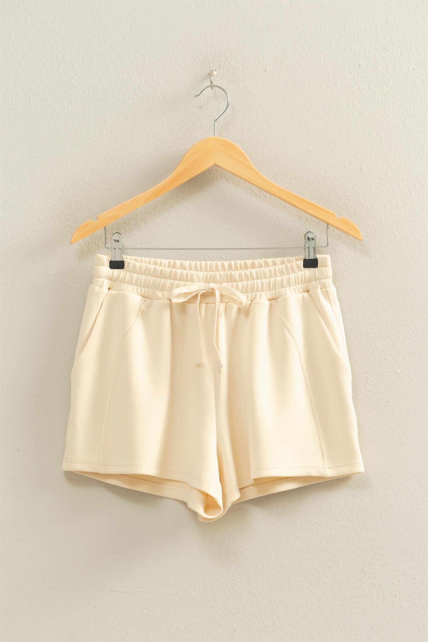 Wholesale Drawstring Waist Shorts Shorts DZ26C708 ALPACA DOUBLE ZERO