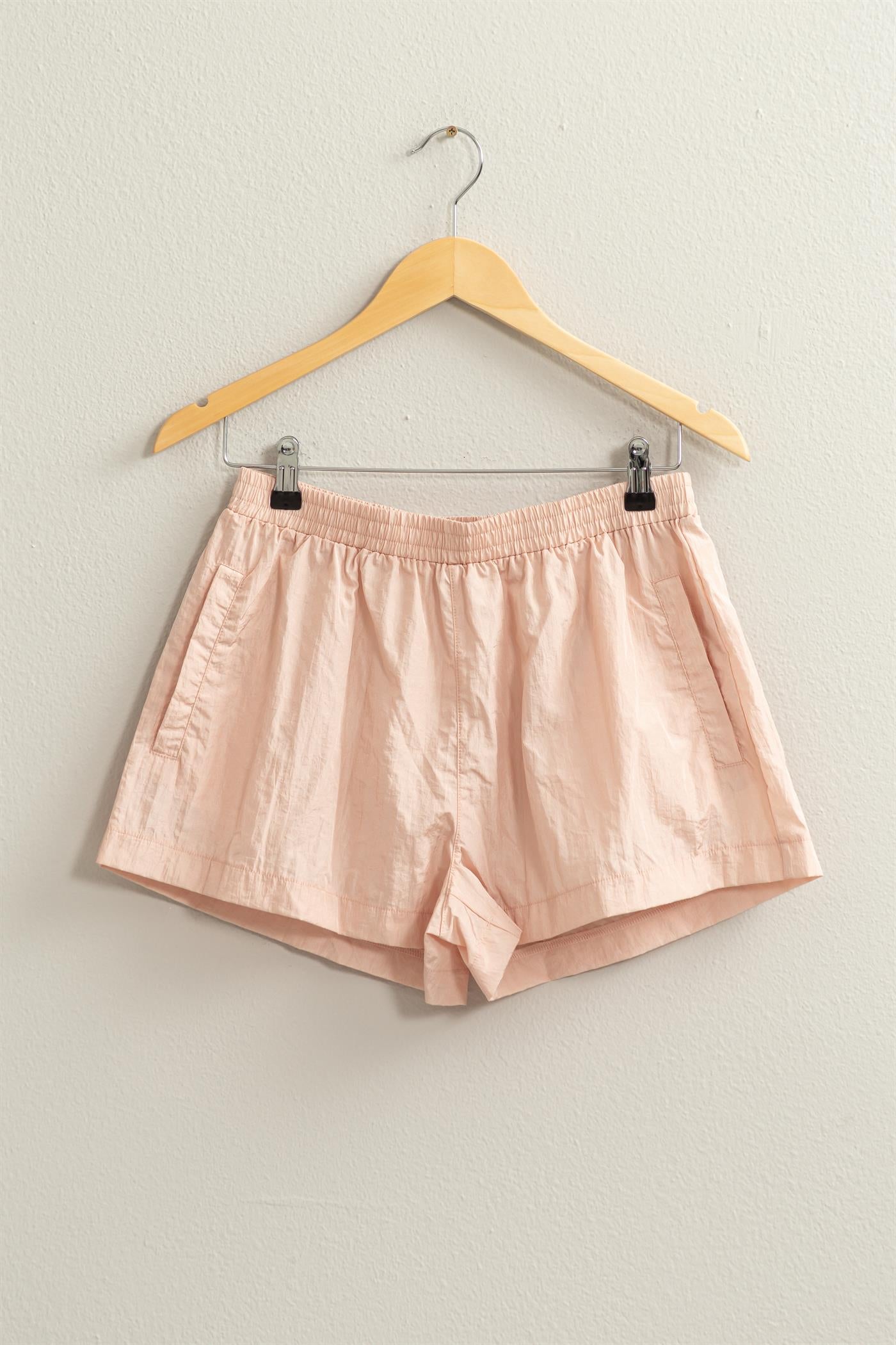Wholesale Mid Waist Nylon Shorts Shorts DZ24C815 BLUSH DOUBLE ZERO