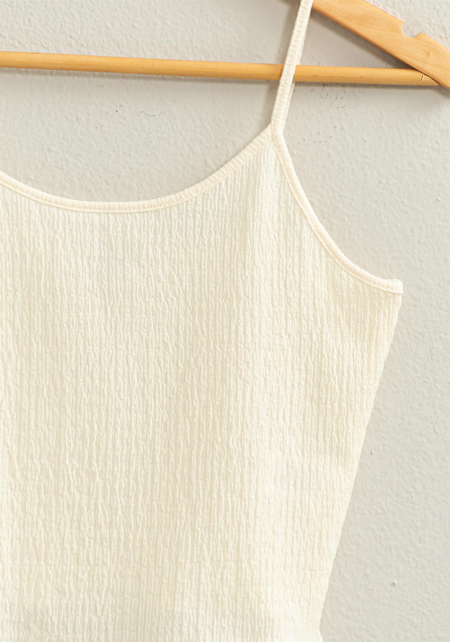 Wholesale Crop Cami Top Clothing Tops DZ24C836 CREAM DOUBLE ZERO