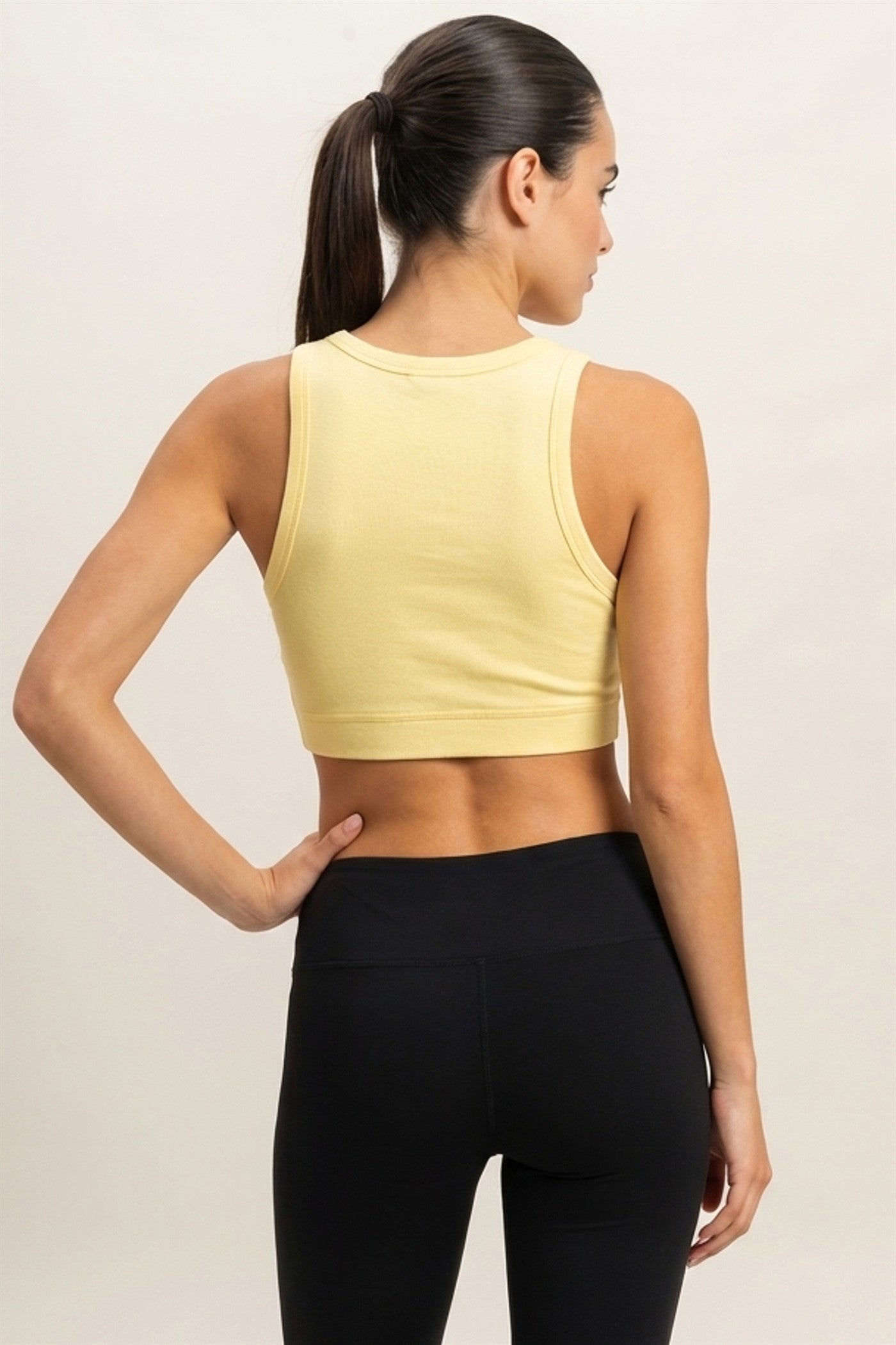 Wholesale Cropped Tank Top Clothing Tops DZ22E360 BUTTER DOUBLE ZERO