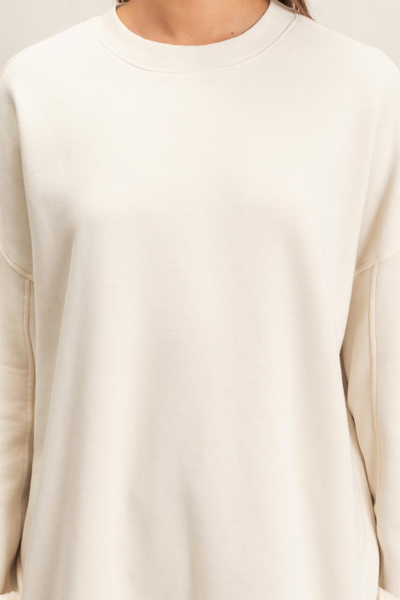 Wholesale Acid Wash Crew Neck Long Sleeve Sweatshirt Sweatshirts DZ26E268 ALPACA DOUBLE ZERO
