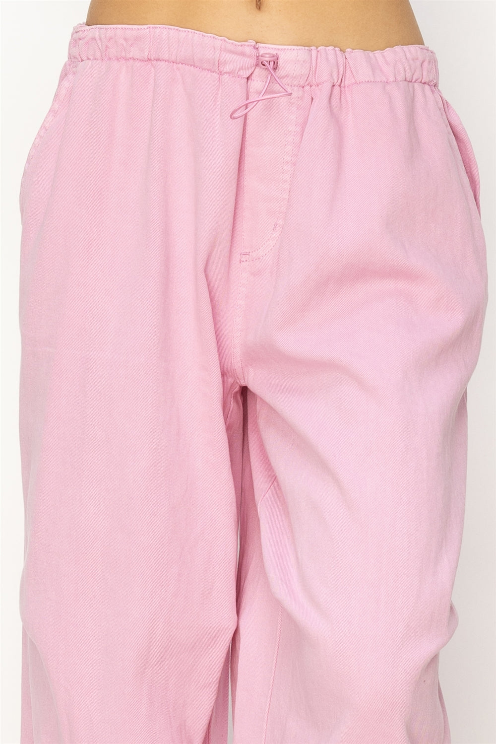 Wholesale Mid Rise Parachute Pants Pants DZ24A518 PINK DOUBLE ZERO