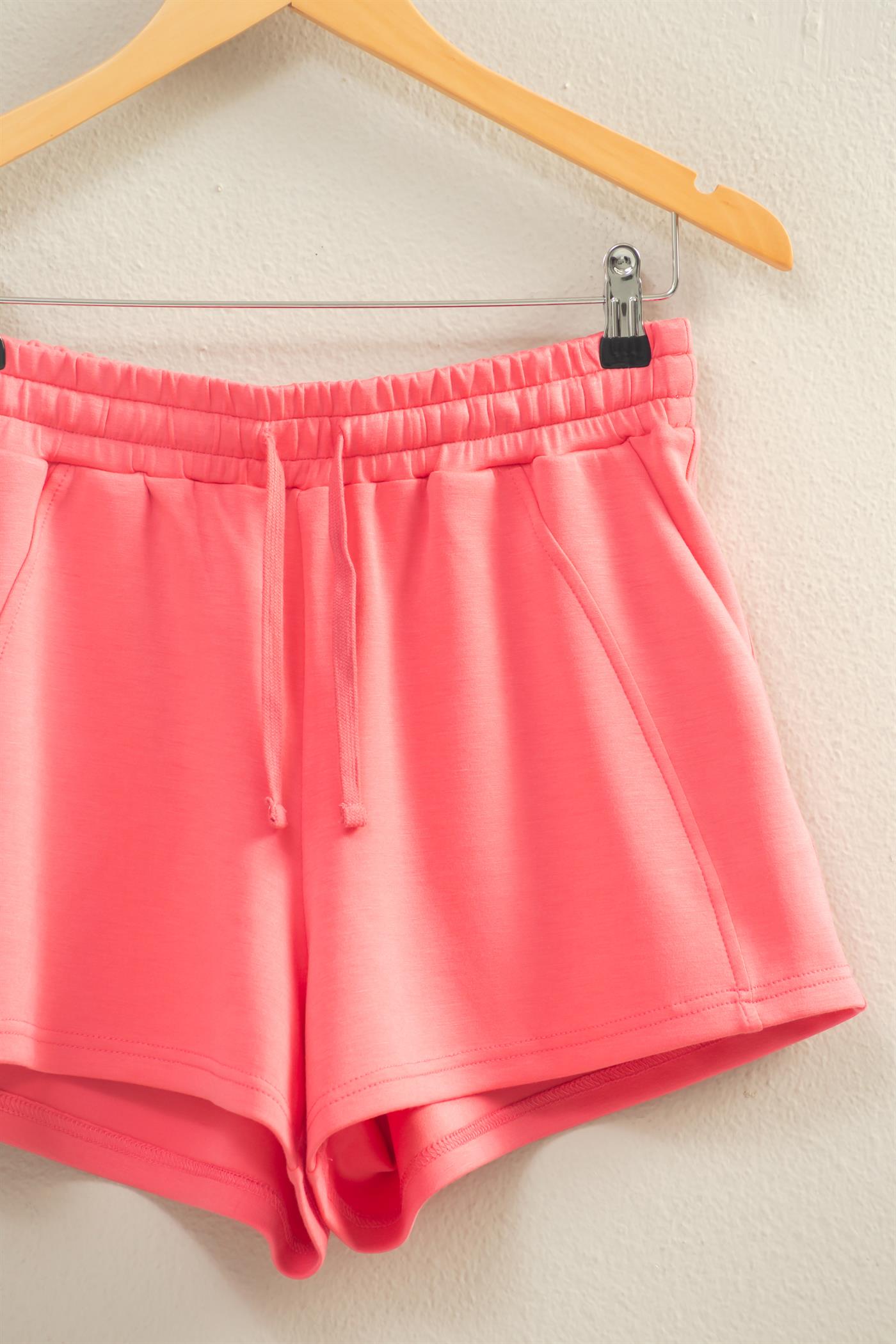 Wholesale Drawstring Waist Shorts Shorts DZ26C708 TAFFY PINK DOUBLE ZERO