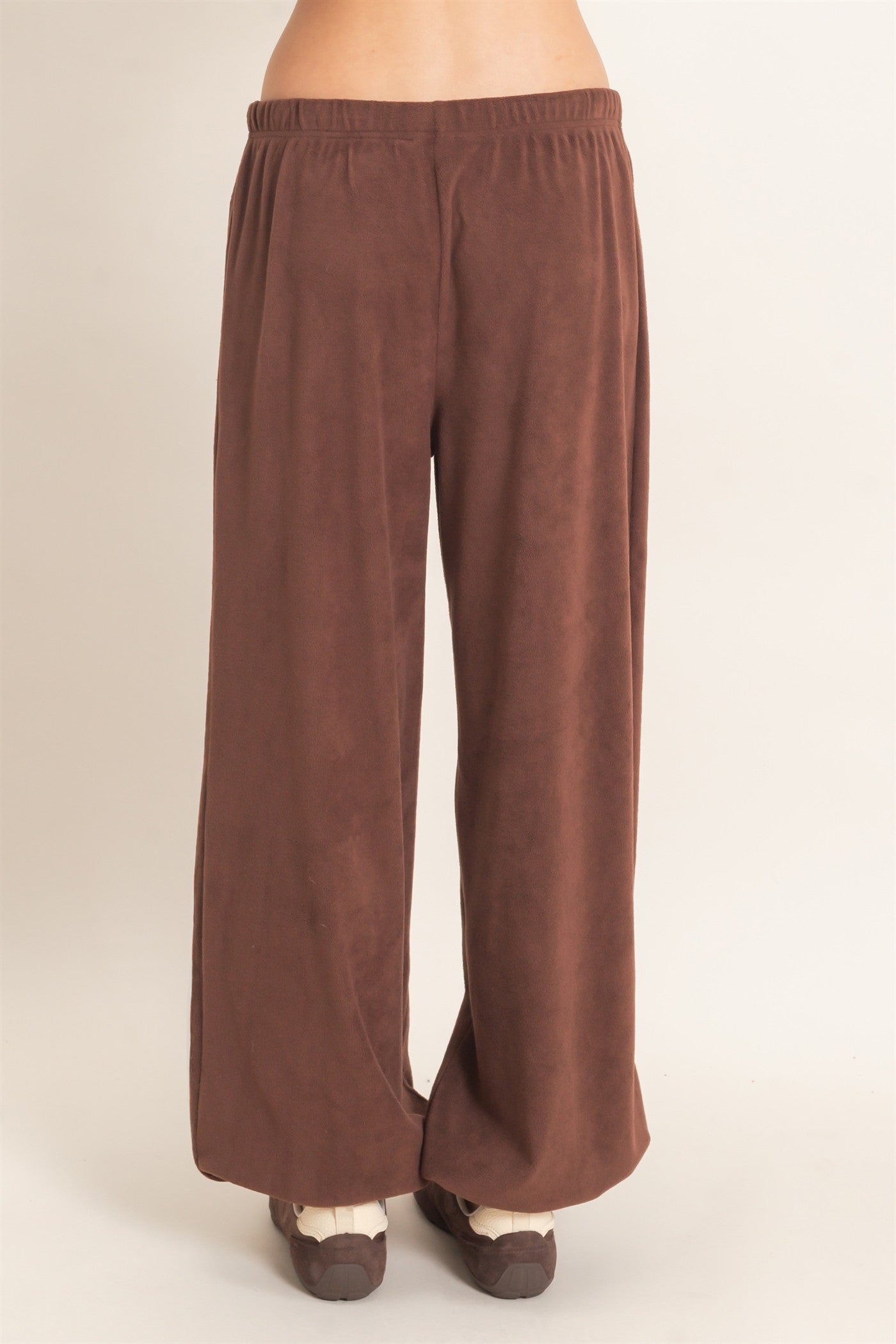 Wholesale Drawstring Waist Jogger Pants Joggers HF26E424-D CHOCOLATE HYFVE
