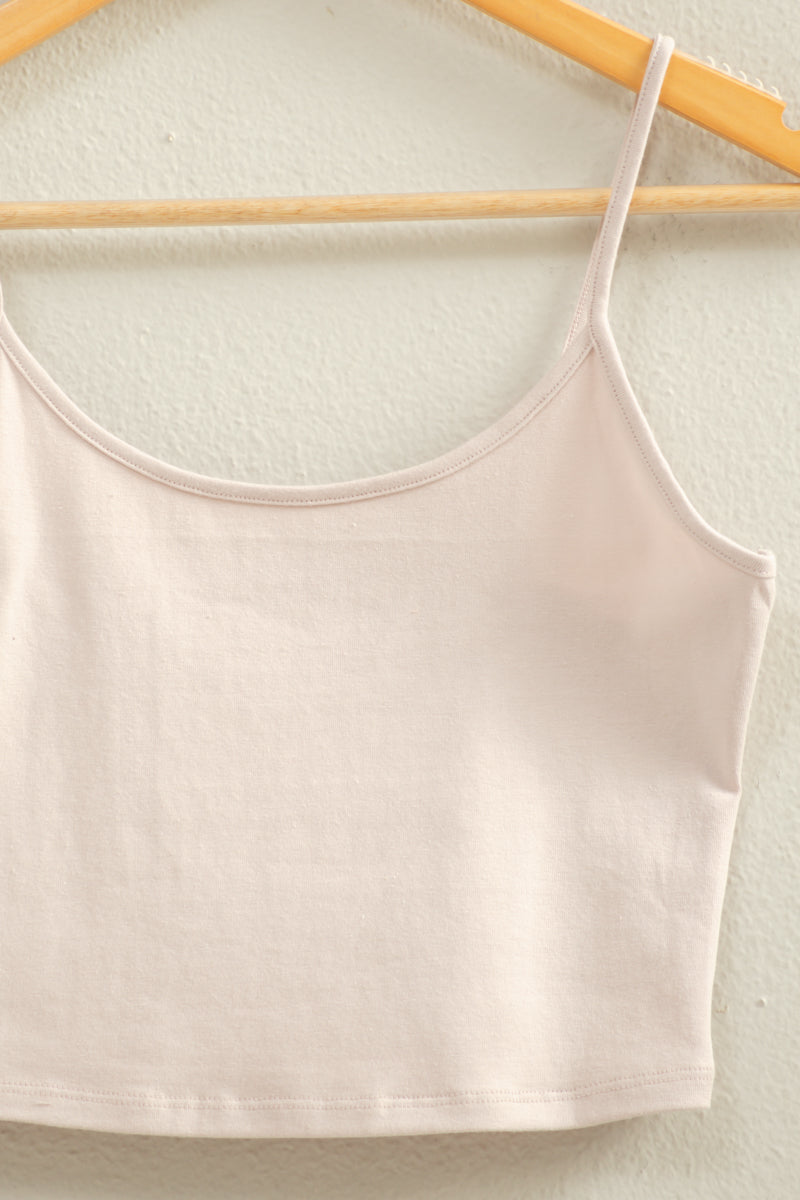 Wholesale Basic Cropped Cami Top Clothing Tops DZ22C818 PASTEL VIOLET DOUBLE ZERO