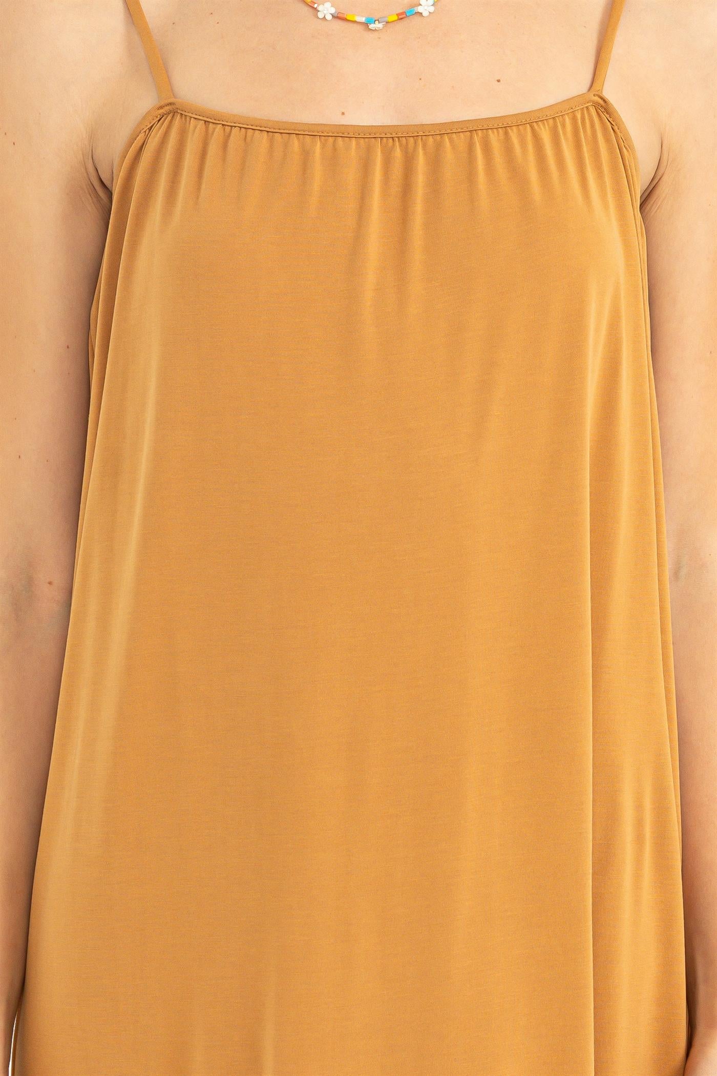 Wholesale Extra Love Tie-Back Midi Dress Dresses DZ22G696 BROWN SUGAR DOUBLE ZERO