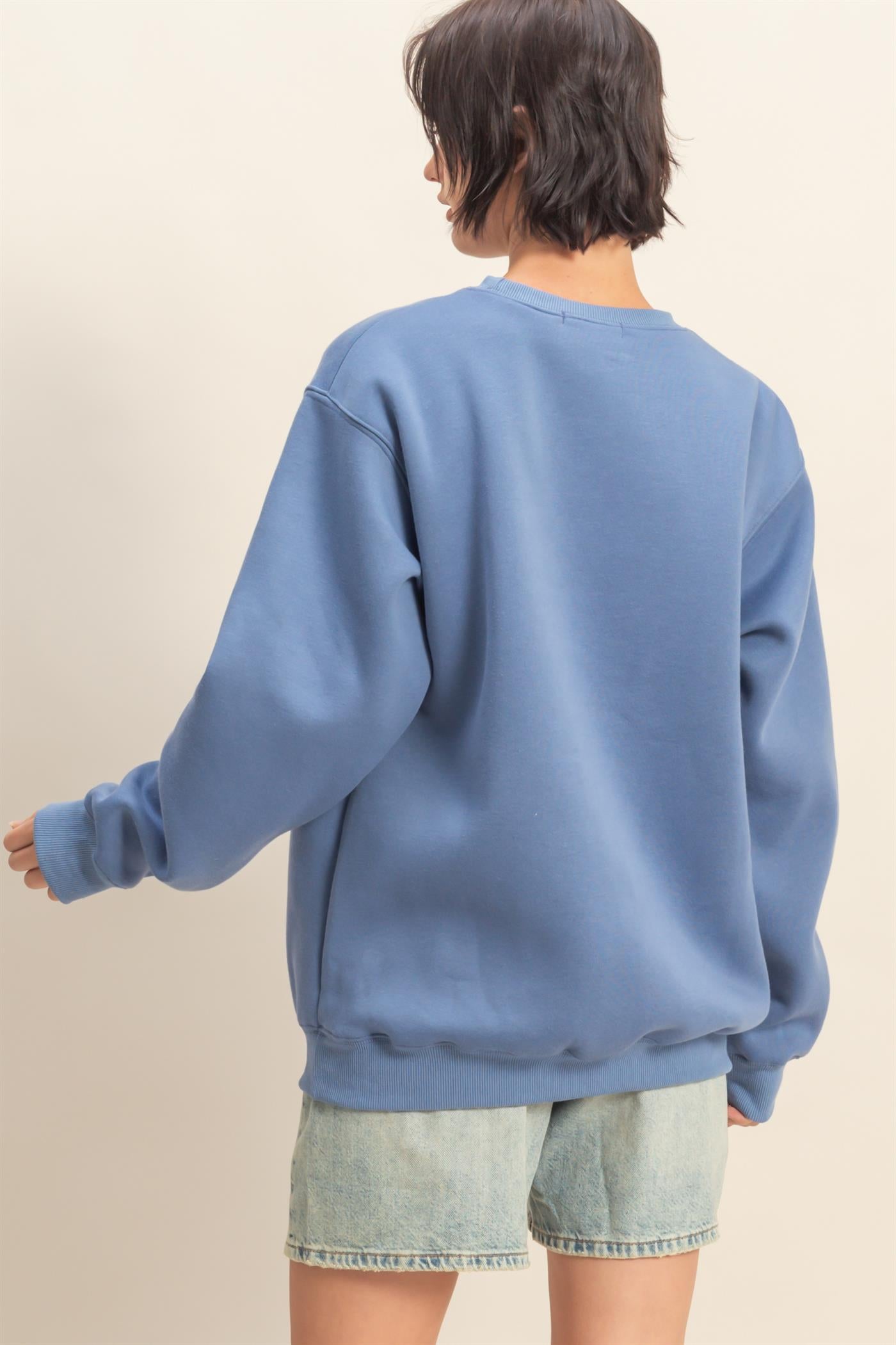 Wholesale California Graphic Sweatshirt Sweatshirts HF25E222 BLUE HYFVE