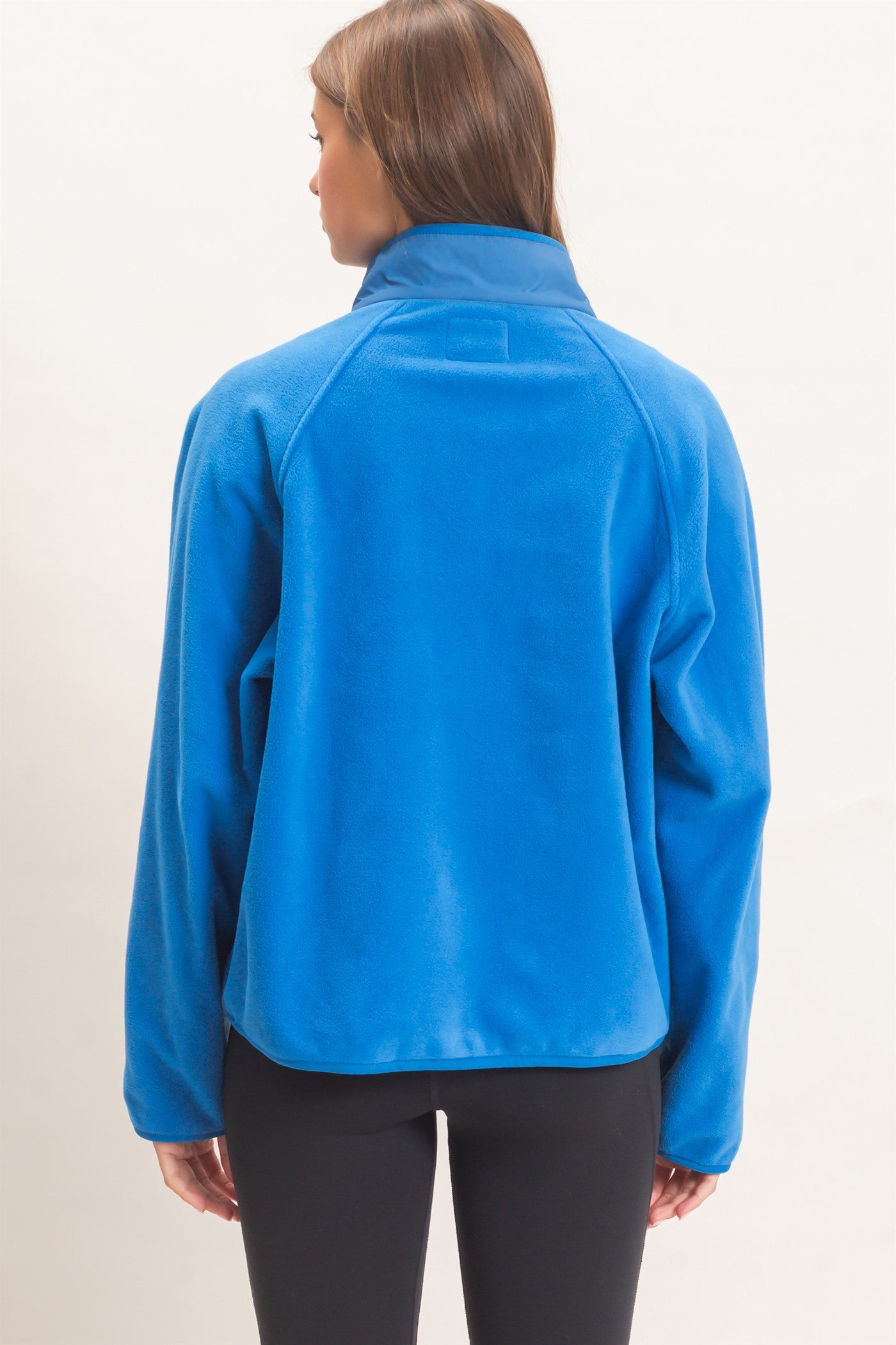 Wholesale Fleece Jacket With Button Front Coats & Jackets DZ26F086 COBALT DOUBLE ZERO