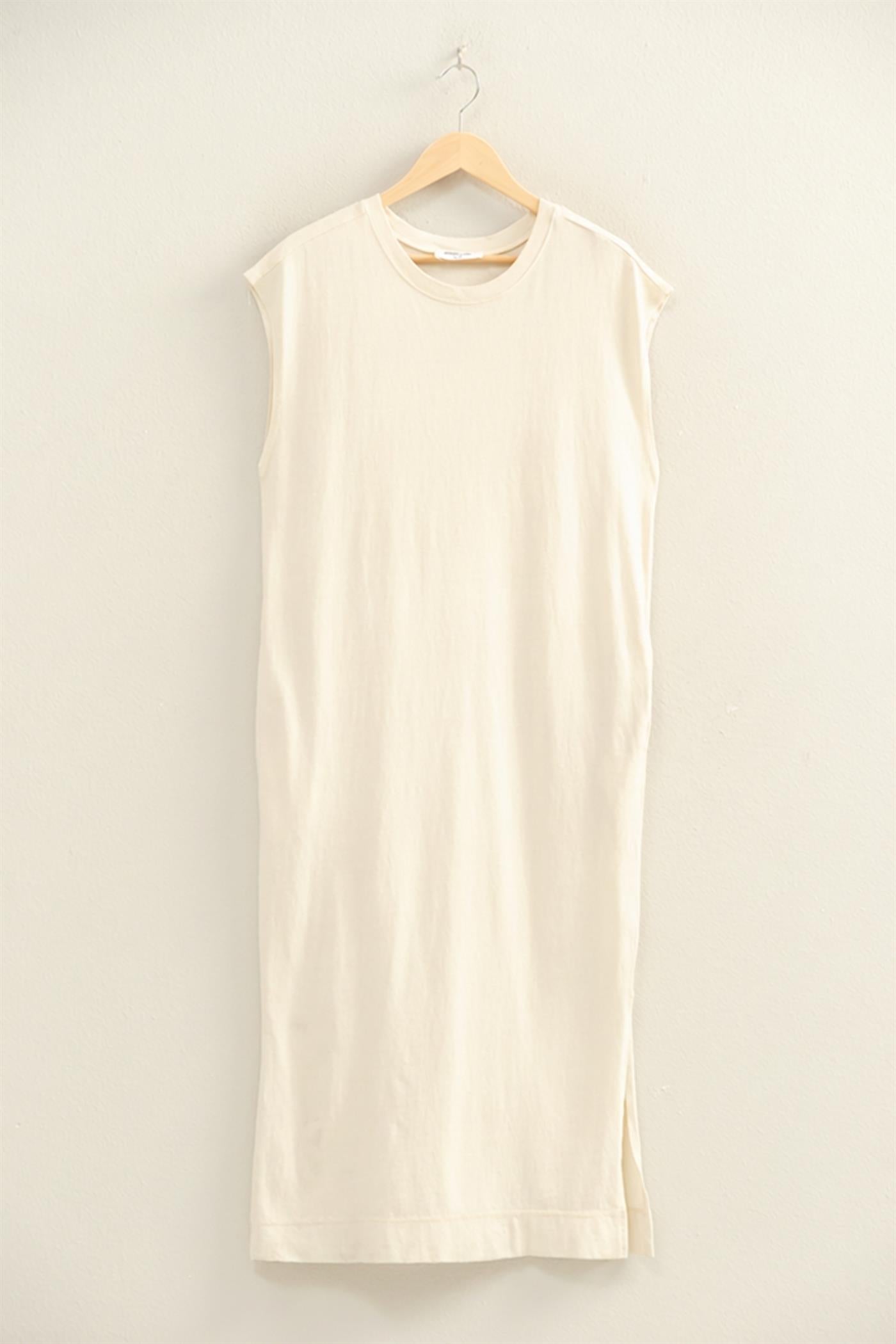 Wholesale Mineral Wash Cap Sleeve Midi Dress Dresses DZ26A049 ALPACA DOUBLE ZERO