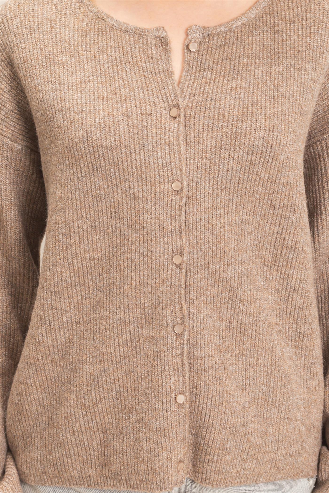 Wholesale Ribbed Cardigan Cardigans HF26E630 BROWN HYFVE