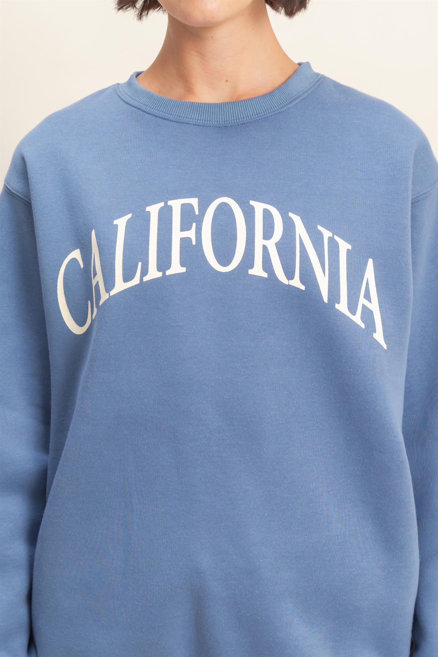 Wholesale California Graphic Sweatshirt Sweatshirts HF25E222 BLUE HYFVE