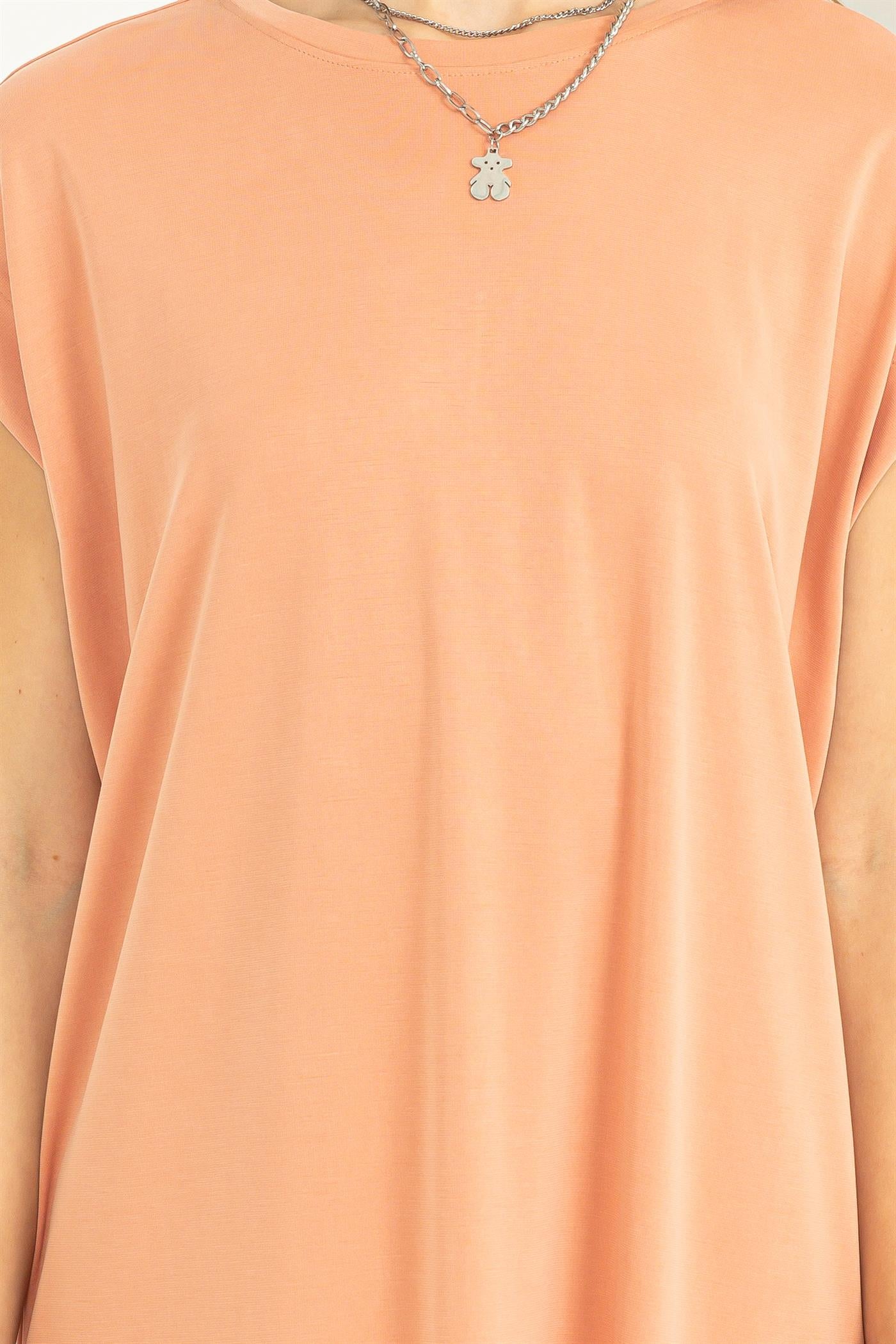 Wholesale Lazy Day Dolman Short Sleeves Midi Dress Dresses DZ23A795 DUSTY CLAY DOUBLE ZERO