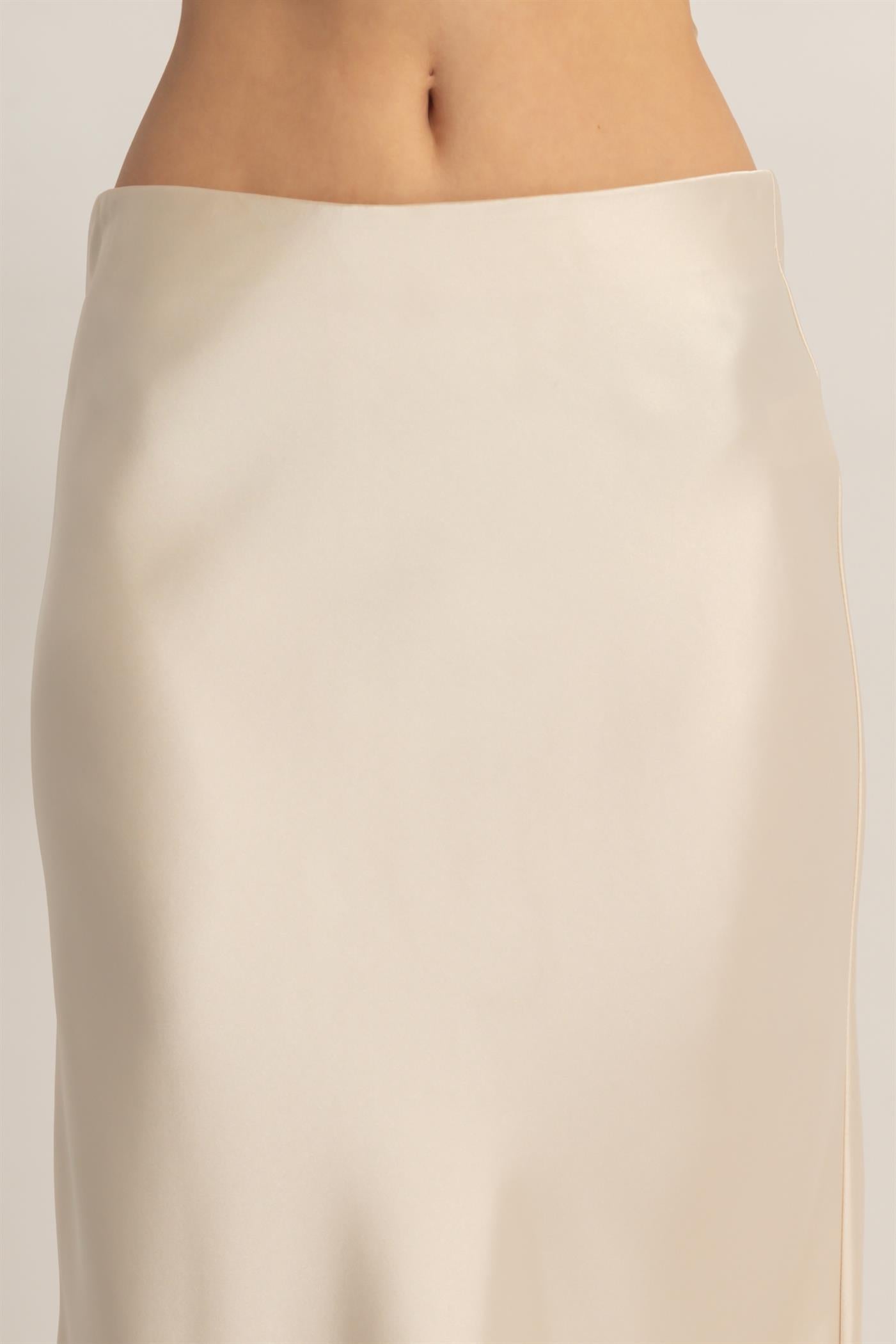 Wholesale Satin Midi Skirt Skirts DZ26A050 ALPACA DOUBLE ZERO