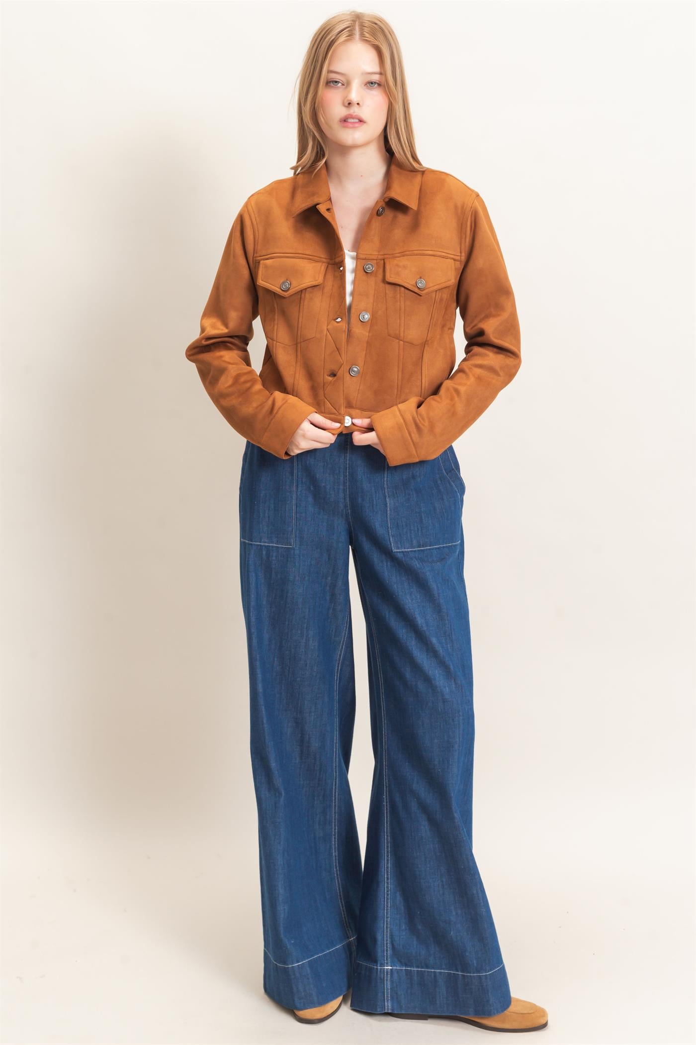 Wholesale Wide-Leg Denim Pants Pants HF26C877 DARK BLUE HYFVE