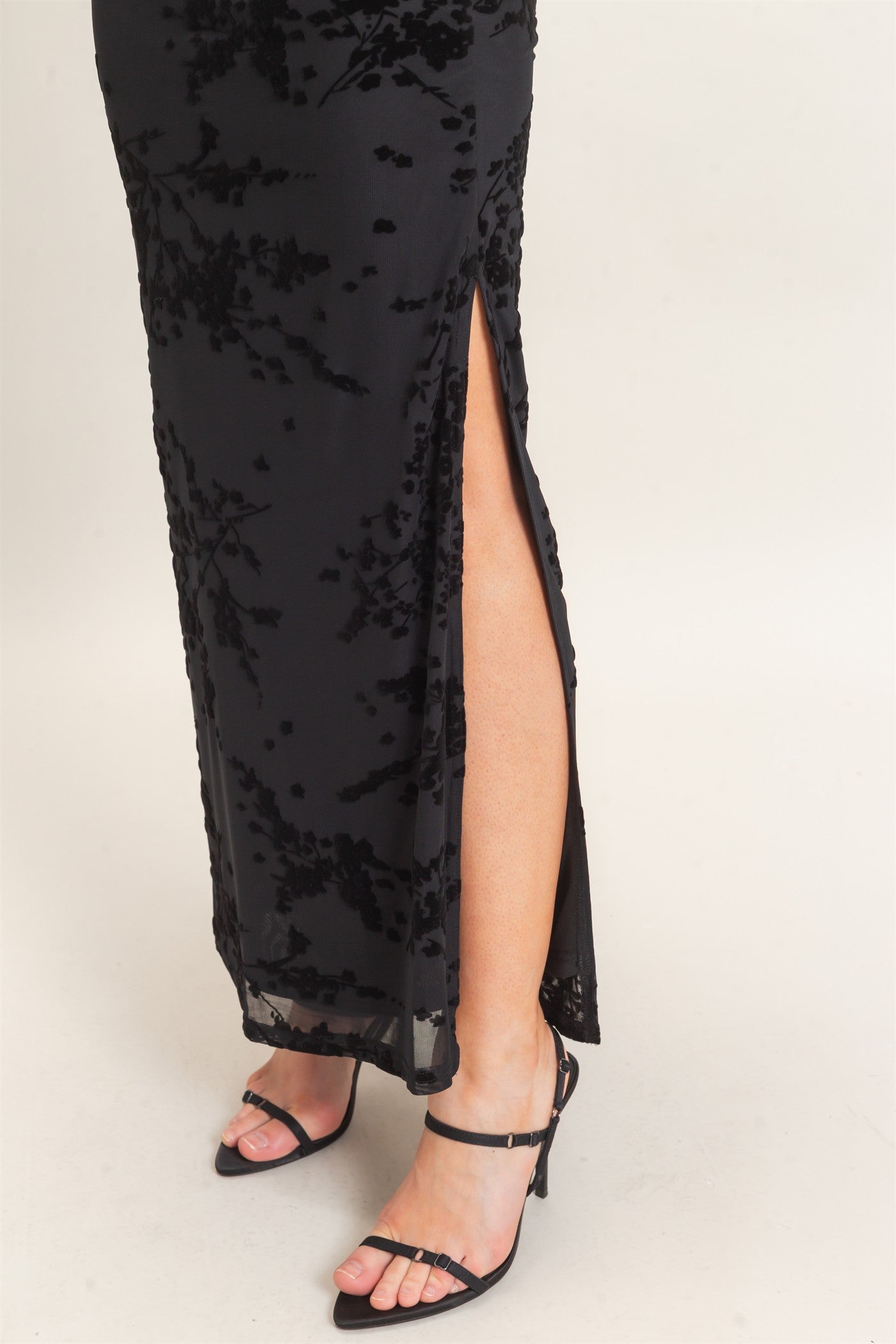 Wholesale Draped Cowl Neck Sleeveless Dress Dresses HF26C728 BLACK HYFVE