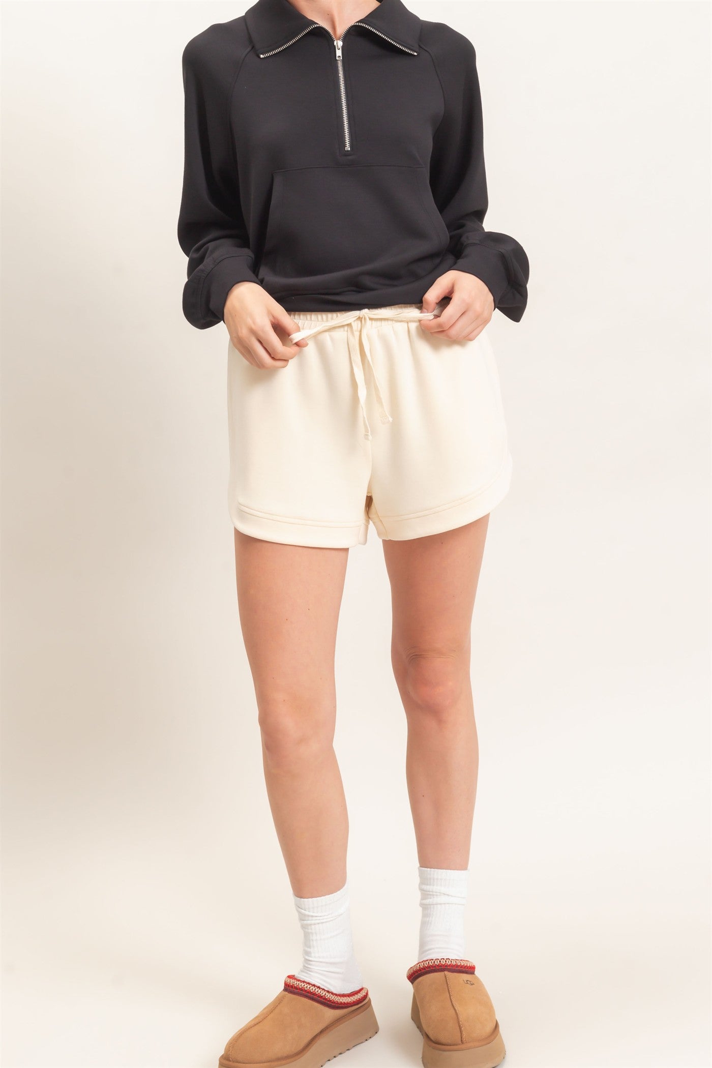 Wholesale Elastic Waistband Shorts Shorts DZ26C973 ALPACA HYFVE