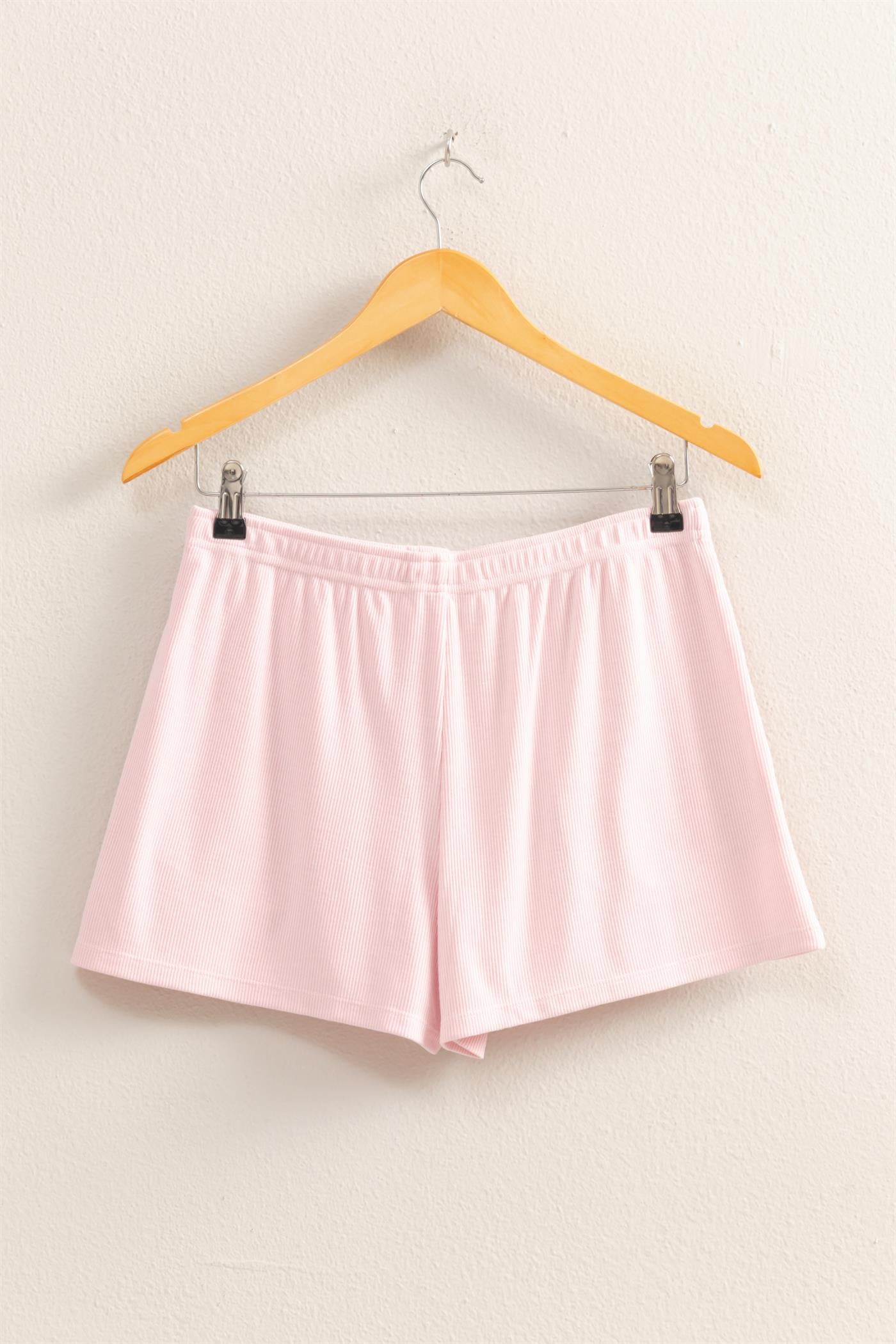 Wholesale High Waist Button Detail Flowy Shorts Shorts DZ25A934 SOFT PINK DOUBLE ZERO